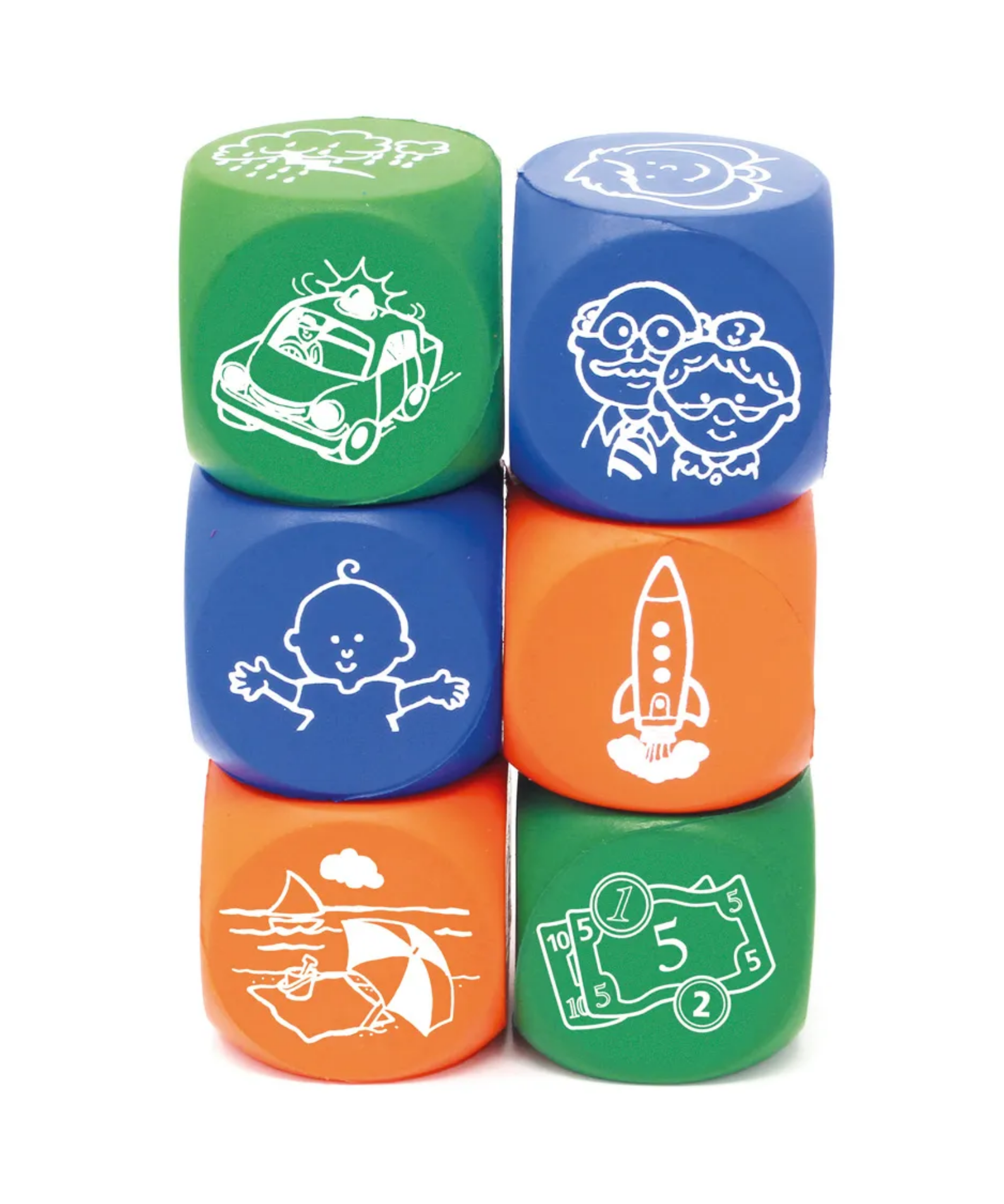 Learning Resources Story Starter Picture Cubes, Creative Storytelling & Vocabulary Game, Set of 6, Learning Resources