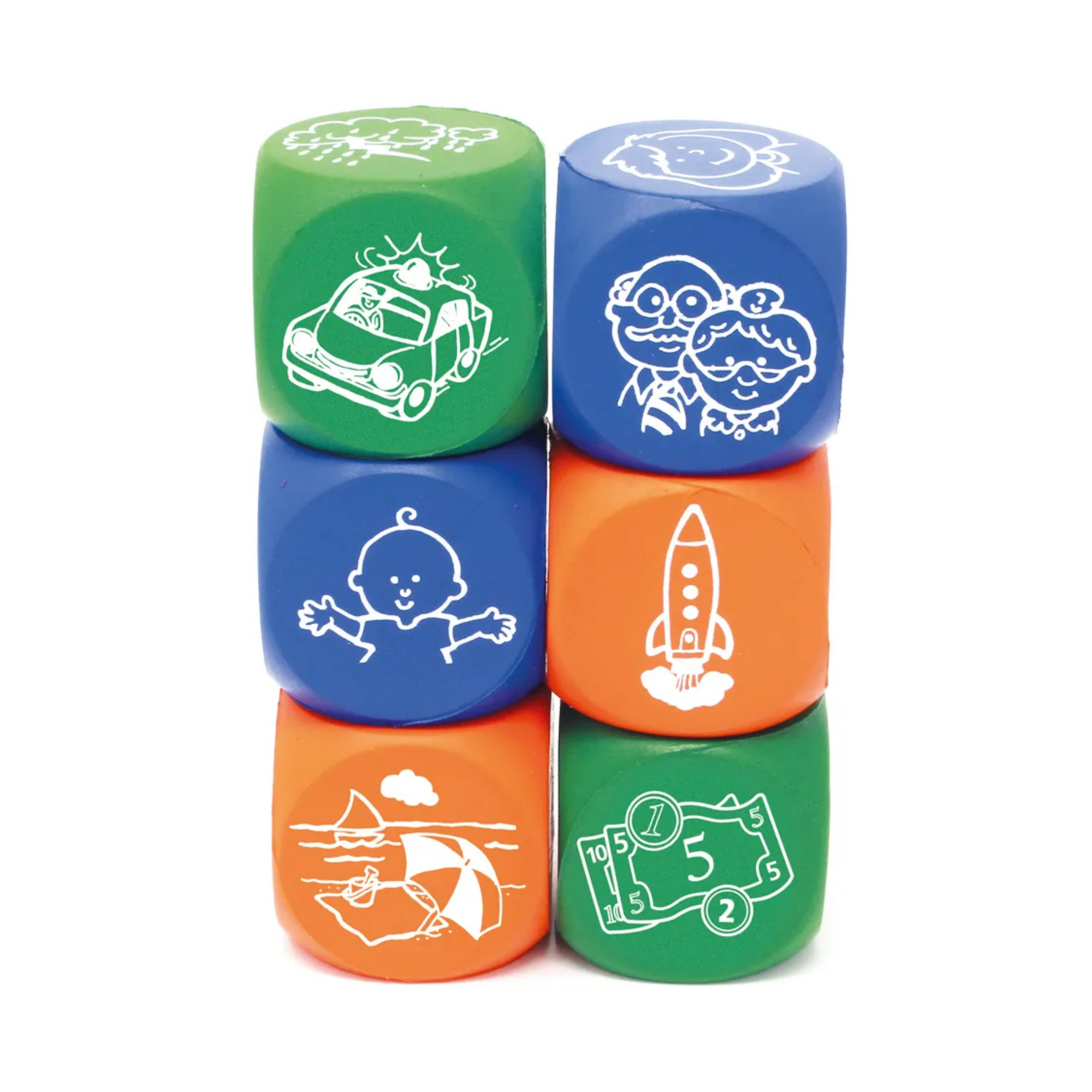 Learning Resources Story Starter Picture Cubes, Creative Storytelling & Vocabulary Game, Set of 6, Learning Resources