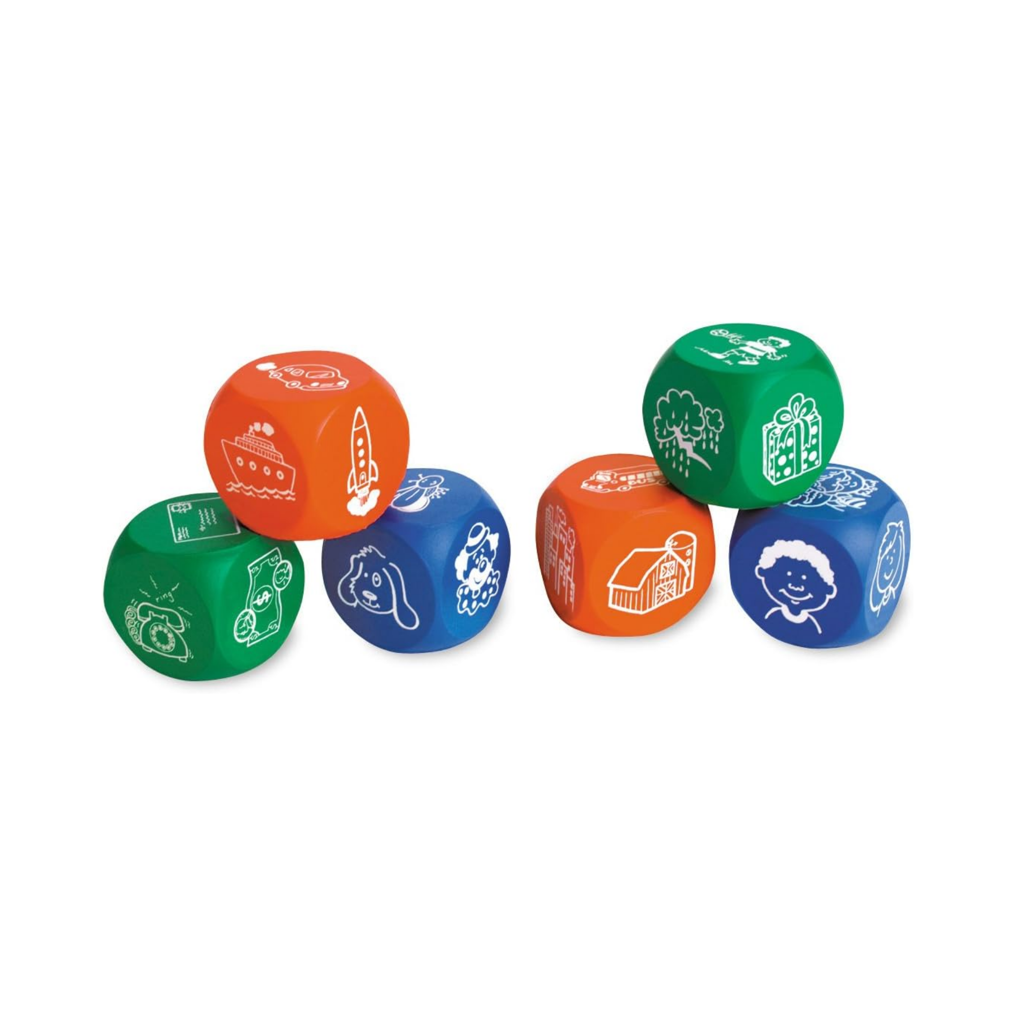 Learning Resources Story Starter Picture Cubes, Creative Storytelling & Vocabulary Game, Set of 6, Learning Resources