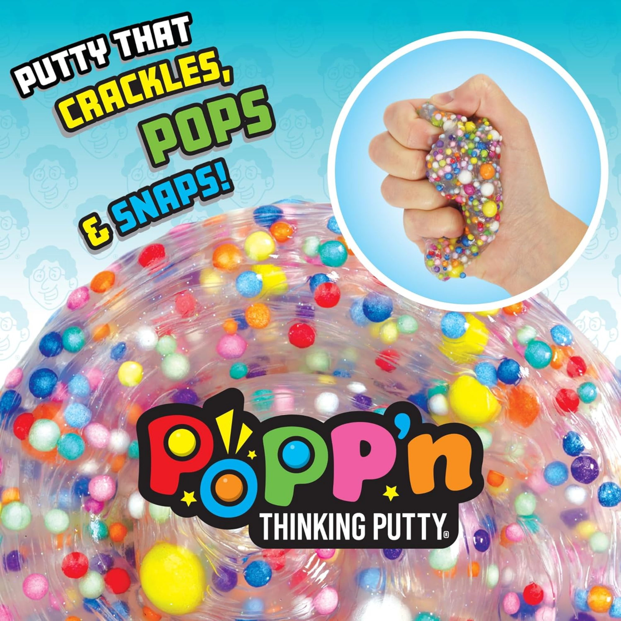 Crazy Aaron's Poke'n Dots Thinking Putty, 4" Tin with 90g of Non-Toxic Sensory Play Putty which Never Dries Out, Soft Textured Creative Fidget Toy for Boys and Girls Ages 3Y+