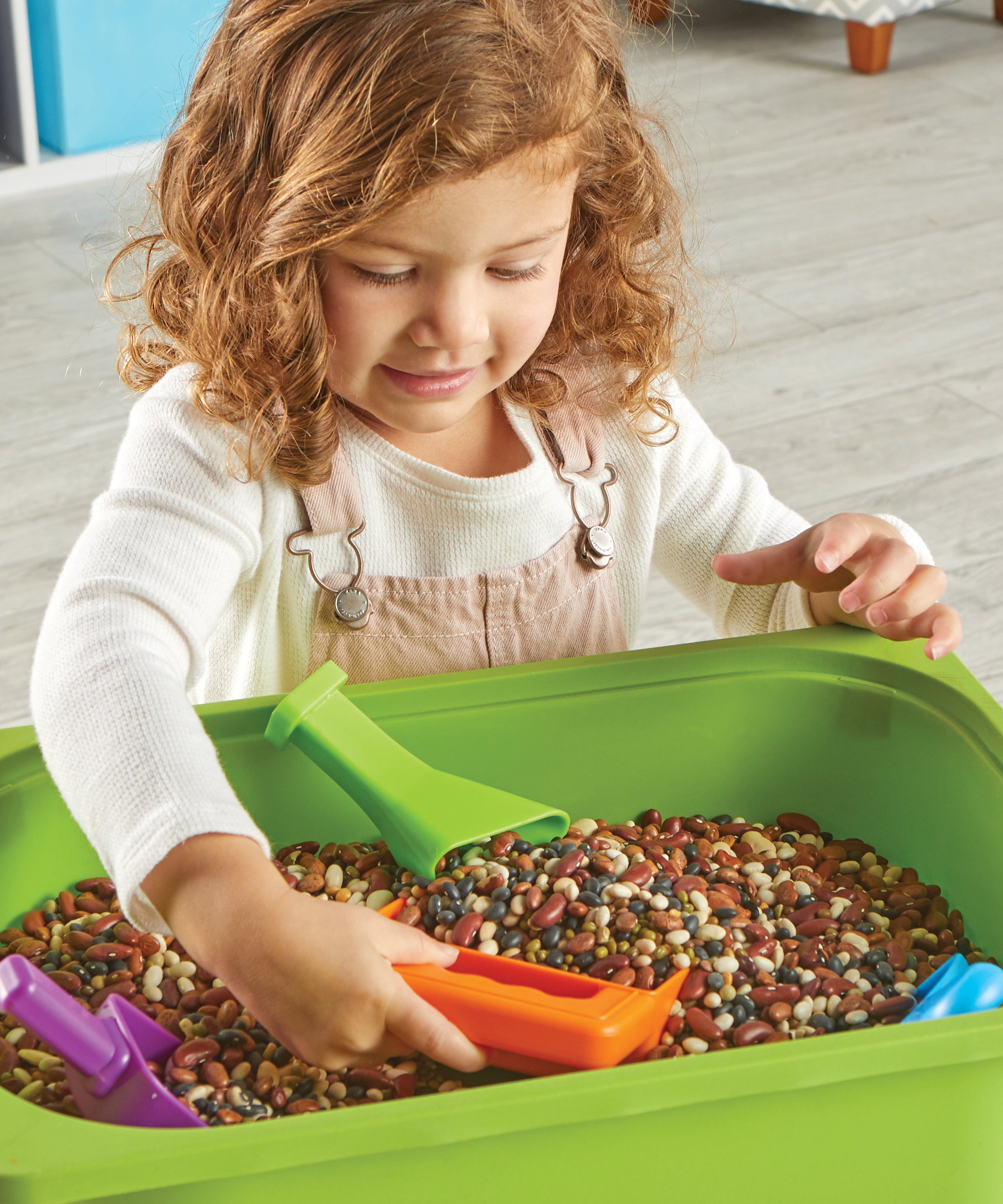 Learning Resources Helping Hands Sensory Scoops, Set of 4 Fine Motor Tools for Sensory Play, Strengthen Hand Muscles & Coordination, Ages 3+