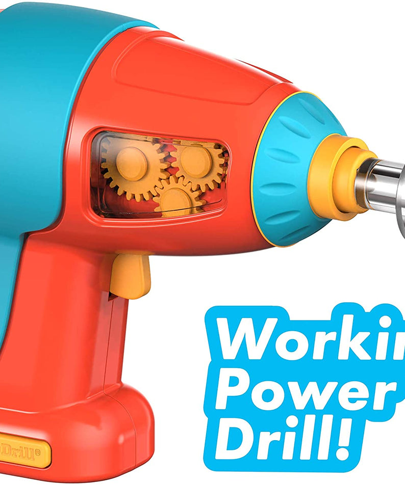 Learning Resources Design & Drill® Bolt Buddies® Rocket, Construction Toy with Kid-Safe Power Drill, Ages 3+