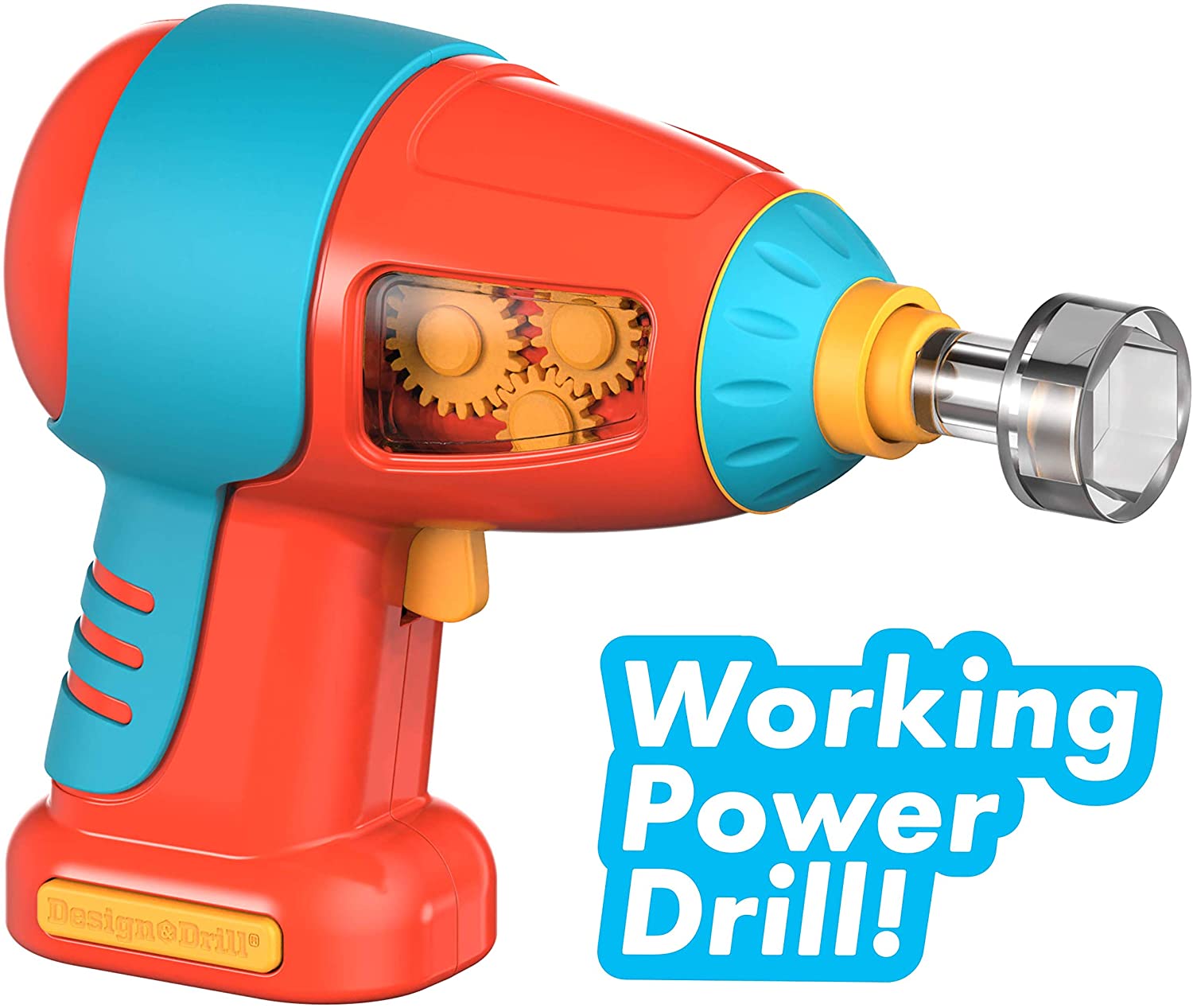 Learning Resources Design & Drill® Bolt Buddies® Rocket, Construction Toy with Kid-Safe Power Drill, Ages 3+
