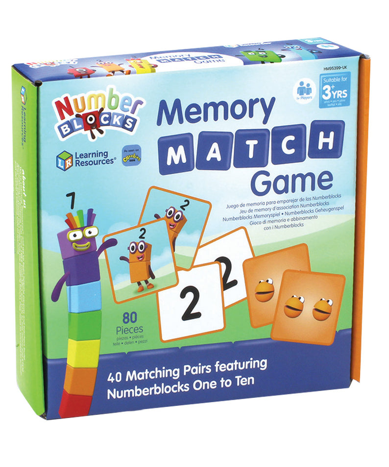 Learning Resources Numberblocks Memory Match Game, Fun and Educational Matching Game for Kids, Officially Licensed Learning Resources Product