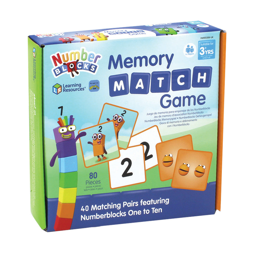 Learning Resources Numberblocks Memory Match Game, Fun and Educational Matching Game for Kids, Officially Licensed Learning Resources Product