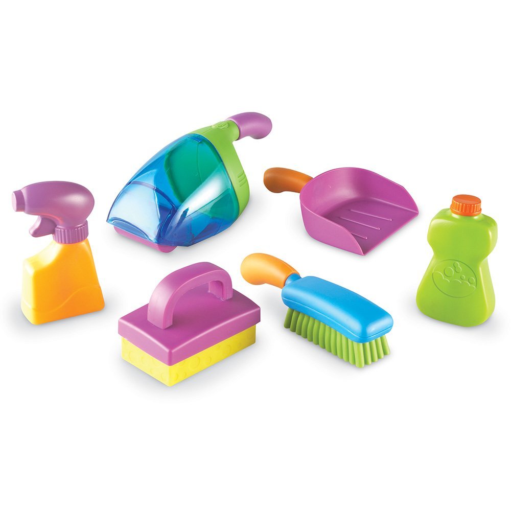Learning Resources New Sprouts Clean It Pretend Play Cleaning Set for Toddlers Ages 2 Plus