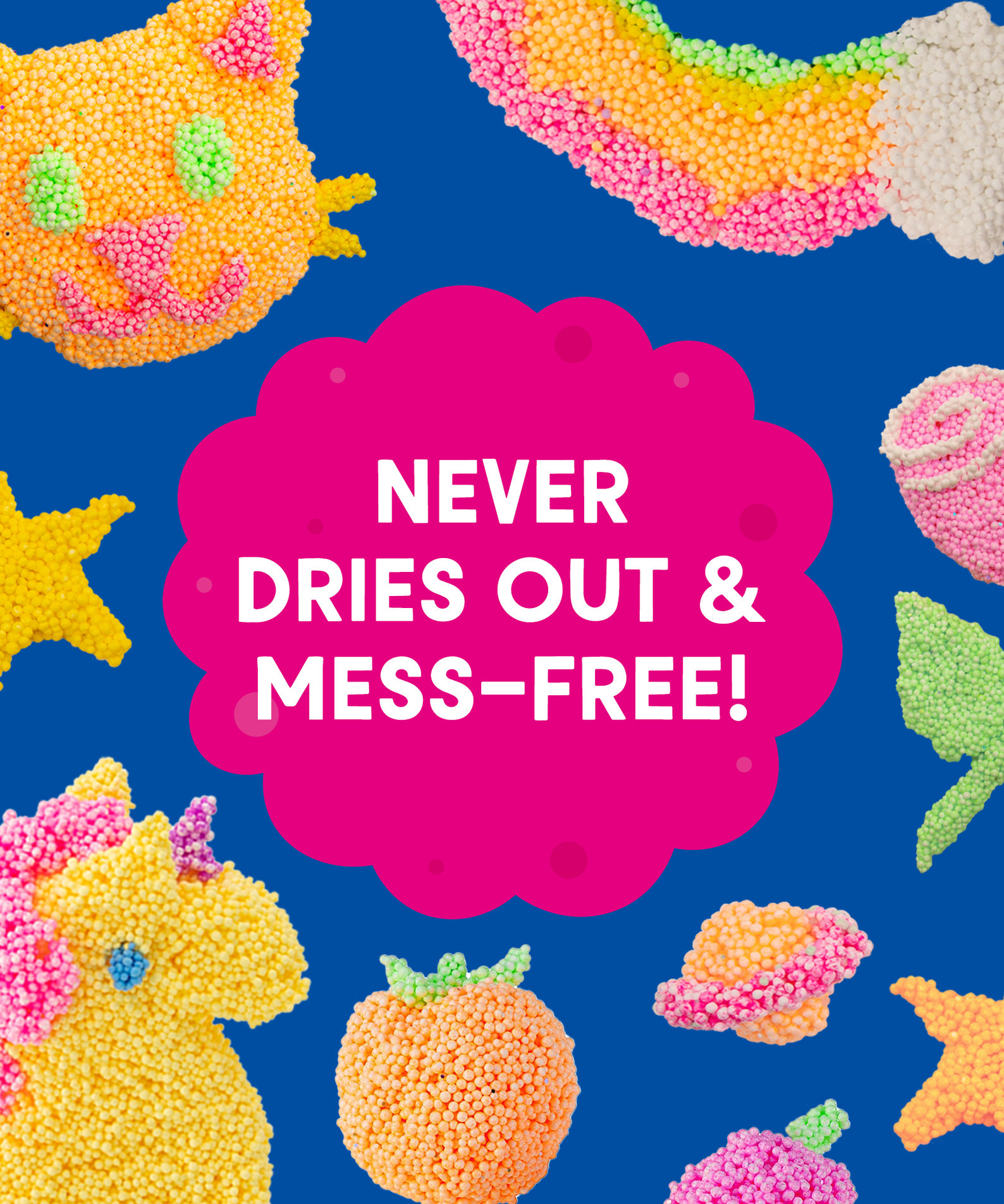 Learning Resources Playfoam Sparkle 4-Pack, Mess-Free, Non-Toxic Sensory Play Foam, Never Dries Out, Fine Motor Skill Development for Kids