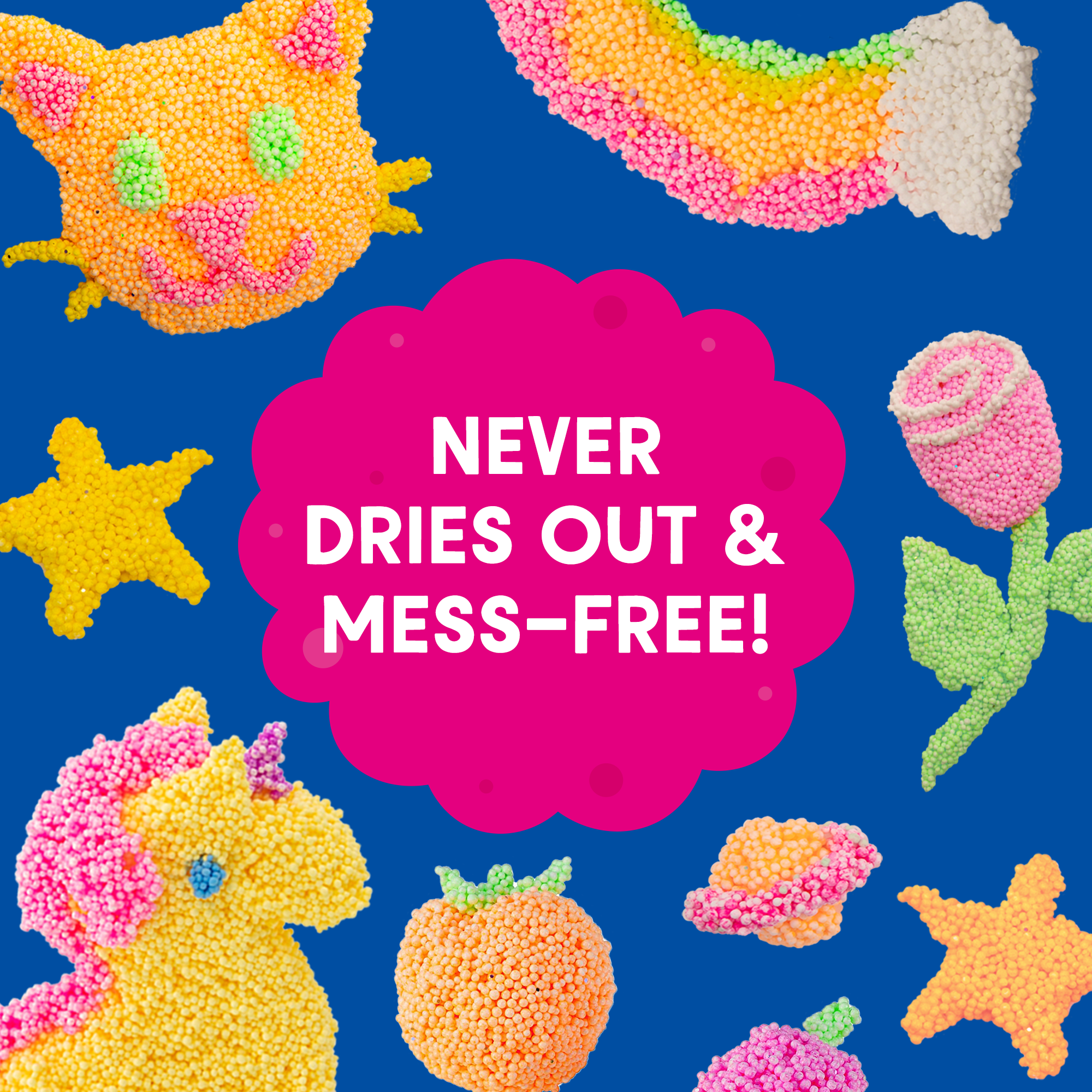 Learning Resources Playfoam Sparkle 4-Pack, Mess-Free, Non-Toxic Sensory Play Foam, Never Dries Out, Fine Motor Skill Development for Kids