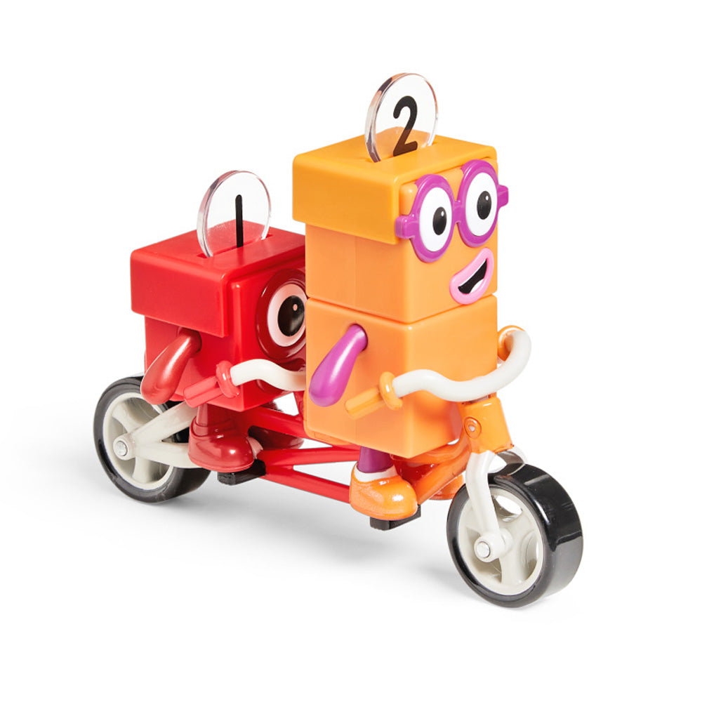 Learning Resources Numberblocks One and Two Bike Adventure, Collectible Figures with Tandem Bike & Accessories, Officially Licensed Learning Resources Set