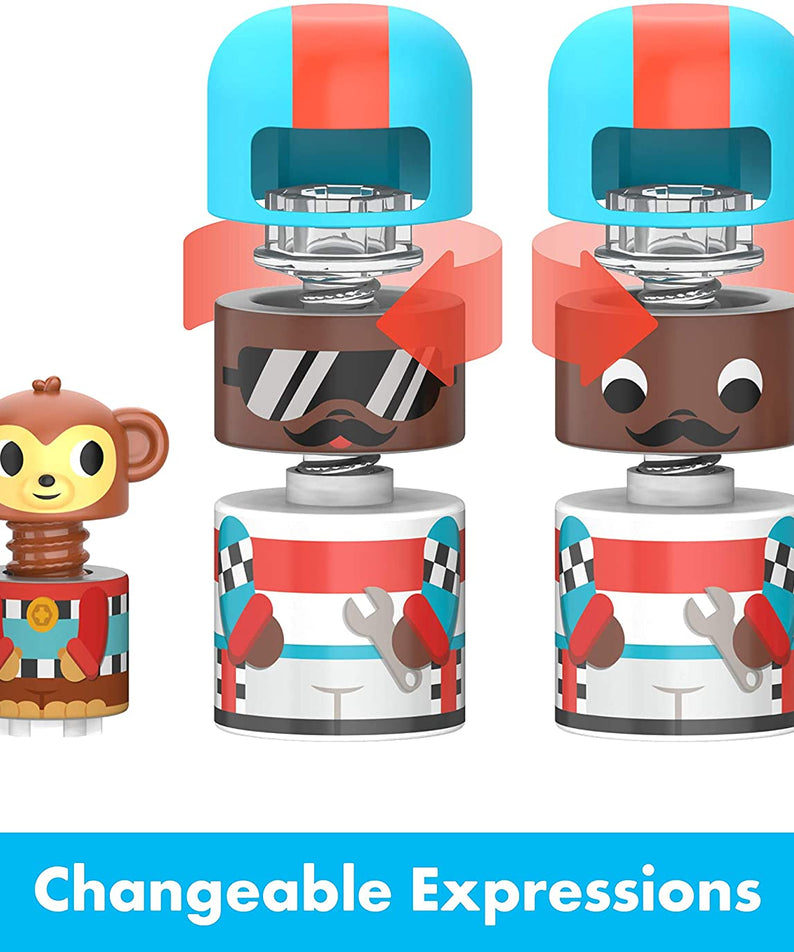 Learning Resources Design and Drill Bolt Buddies Race Car, STEM Construction Toy with Kid-Friendly Power Drill and Figures, Ages 3 Plus