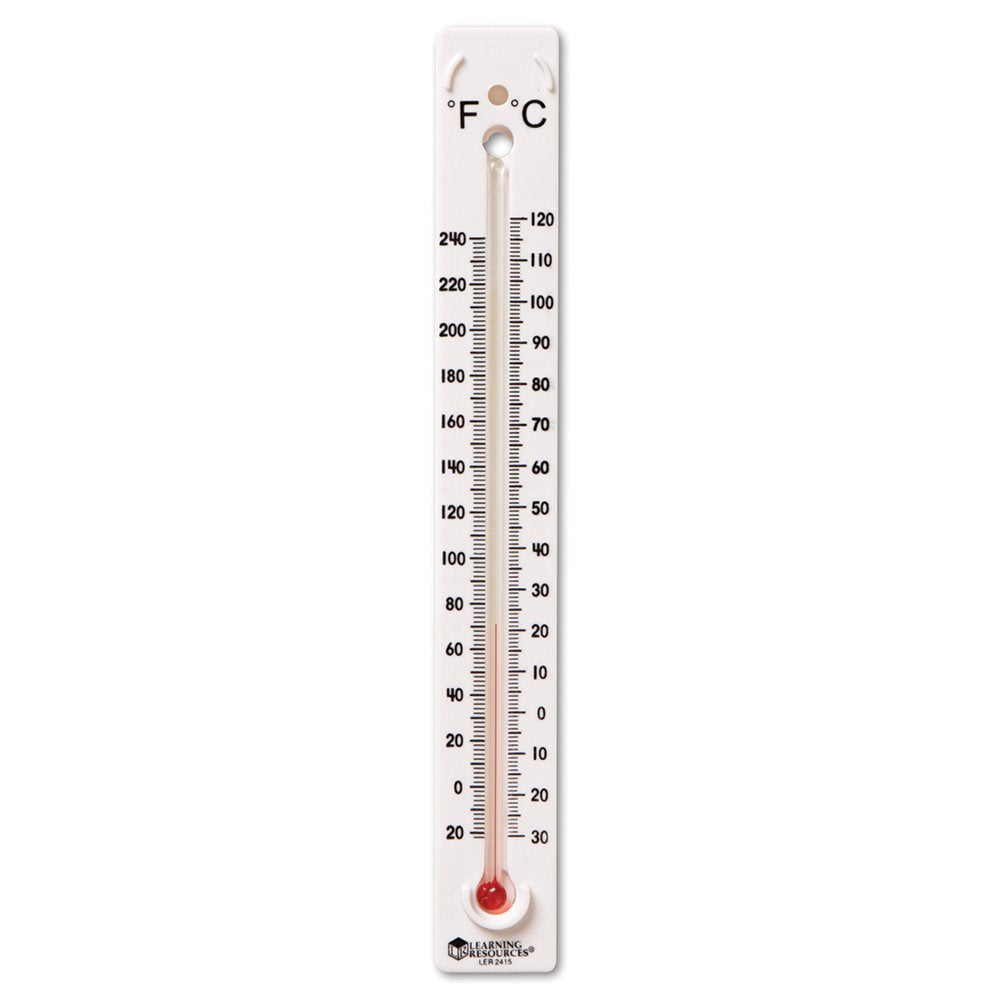 Learning Resources Boiling Point Thermometers, Set of 10 Mercury-Free Science Thermometers, Measures -30°C to 120°C & -22°F to 240°F, Safe for Kids Ages 8+