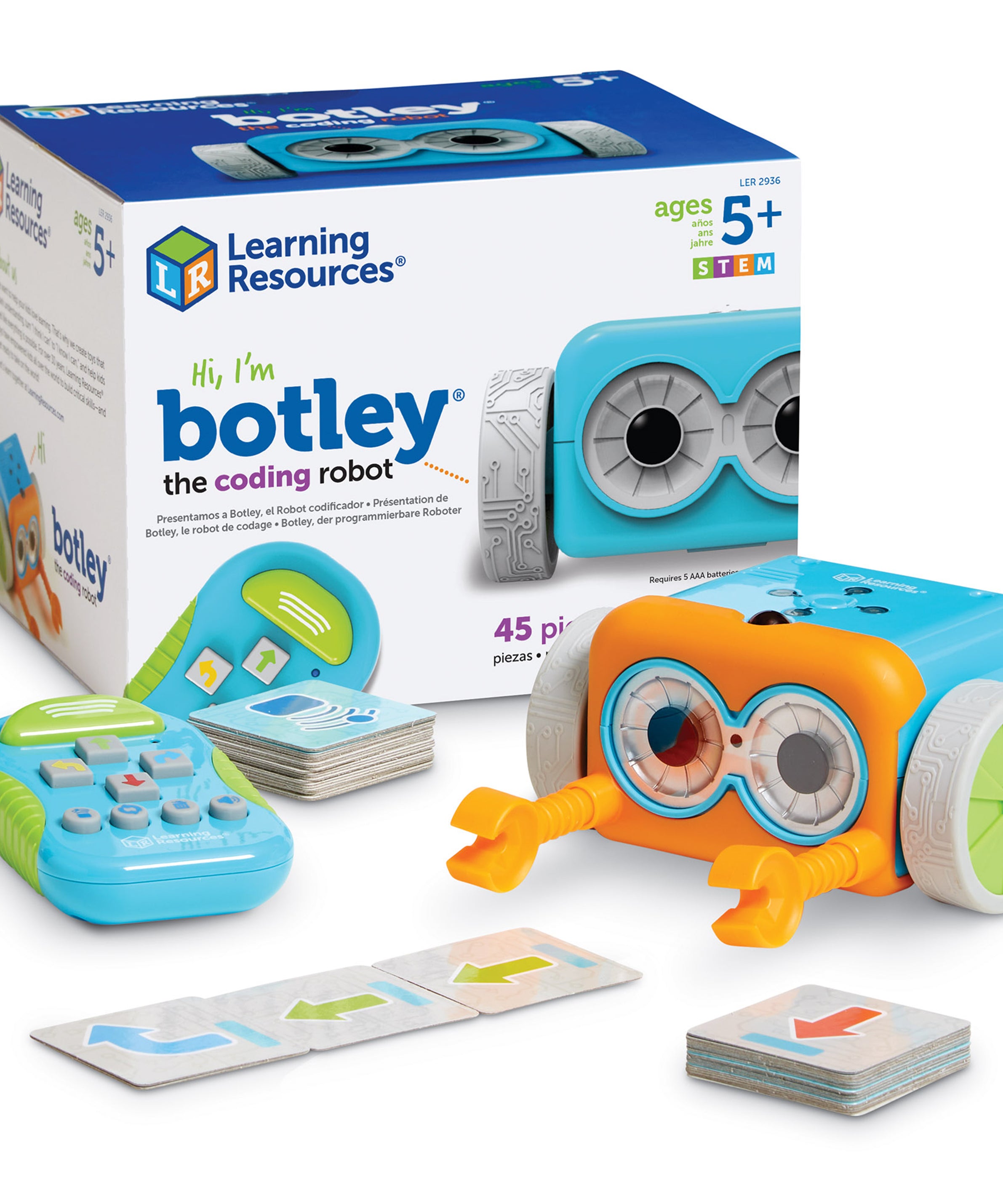Learning Resources Botley the Coding Robot, Early Coding and STEM Learning Robot for Kids Aged 5+