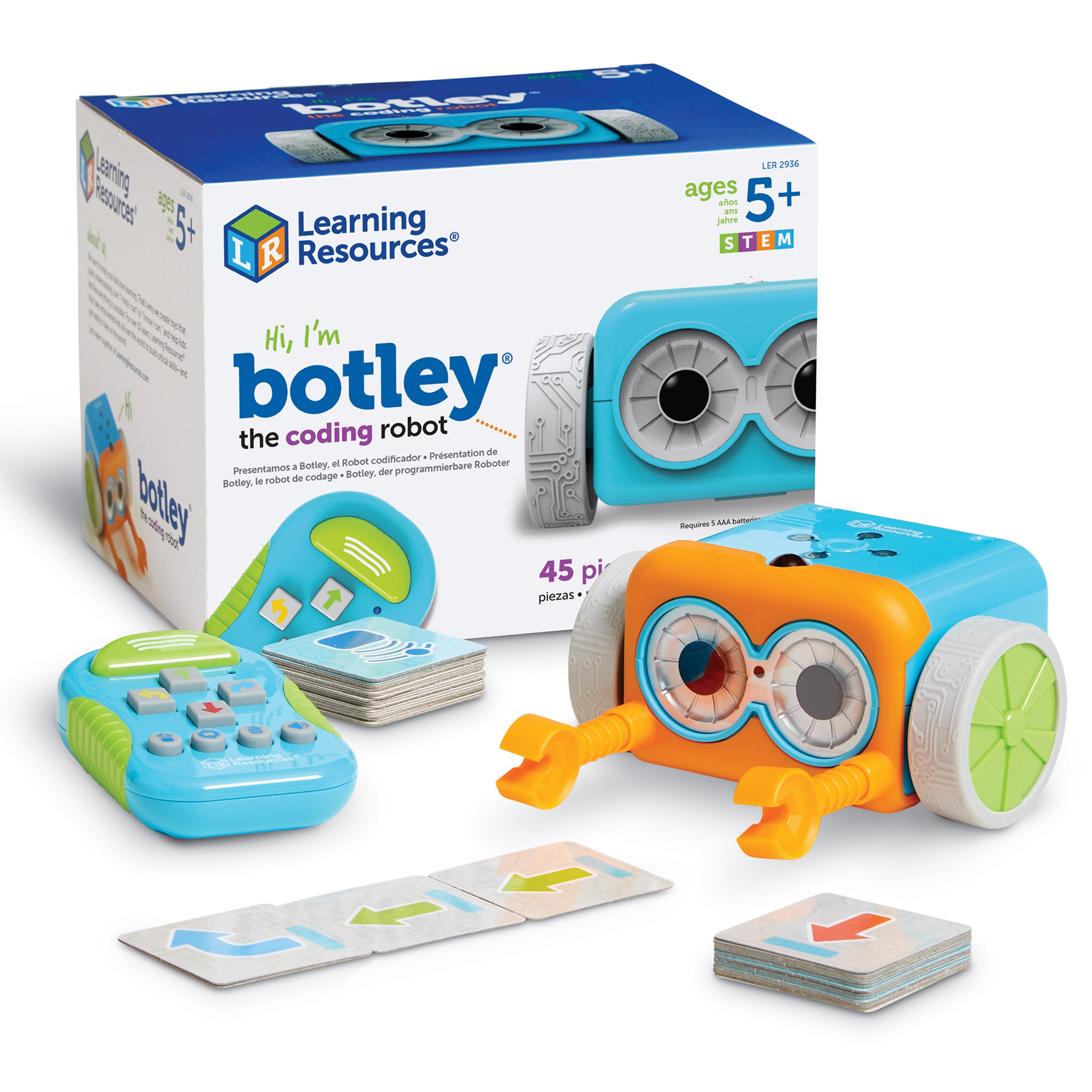 Learning Resources Botley the Coding Robot, Early Coding and STEM Learning Robot for Kids Aged 5+