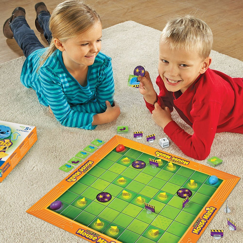 Learning Resources Code & Go Robot Mouse Mania Board Game, Early Introduction to Coding and STEM for Kids Aged 5+