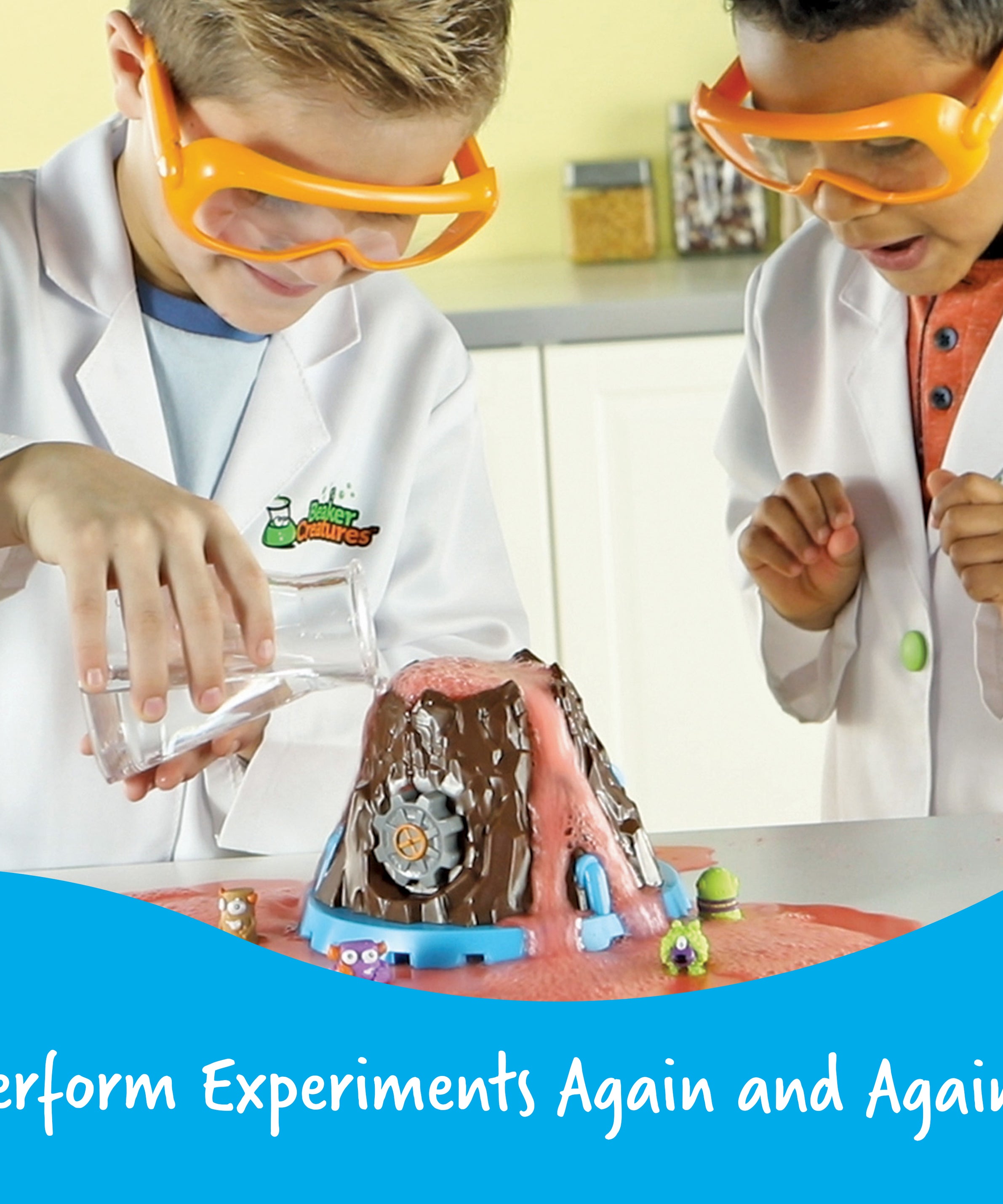 Learning Resources Beaker Creatures Bubbling Volcano Reactor, Science Experiment Kit with Surprise Creature and Activities, Ages 5 Plus
