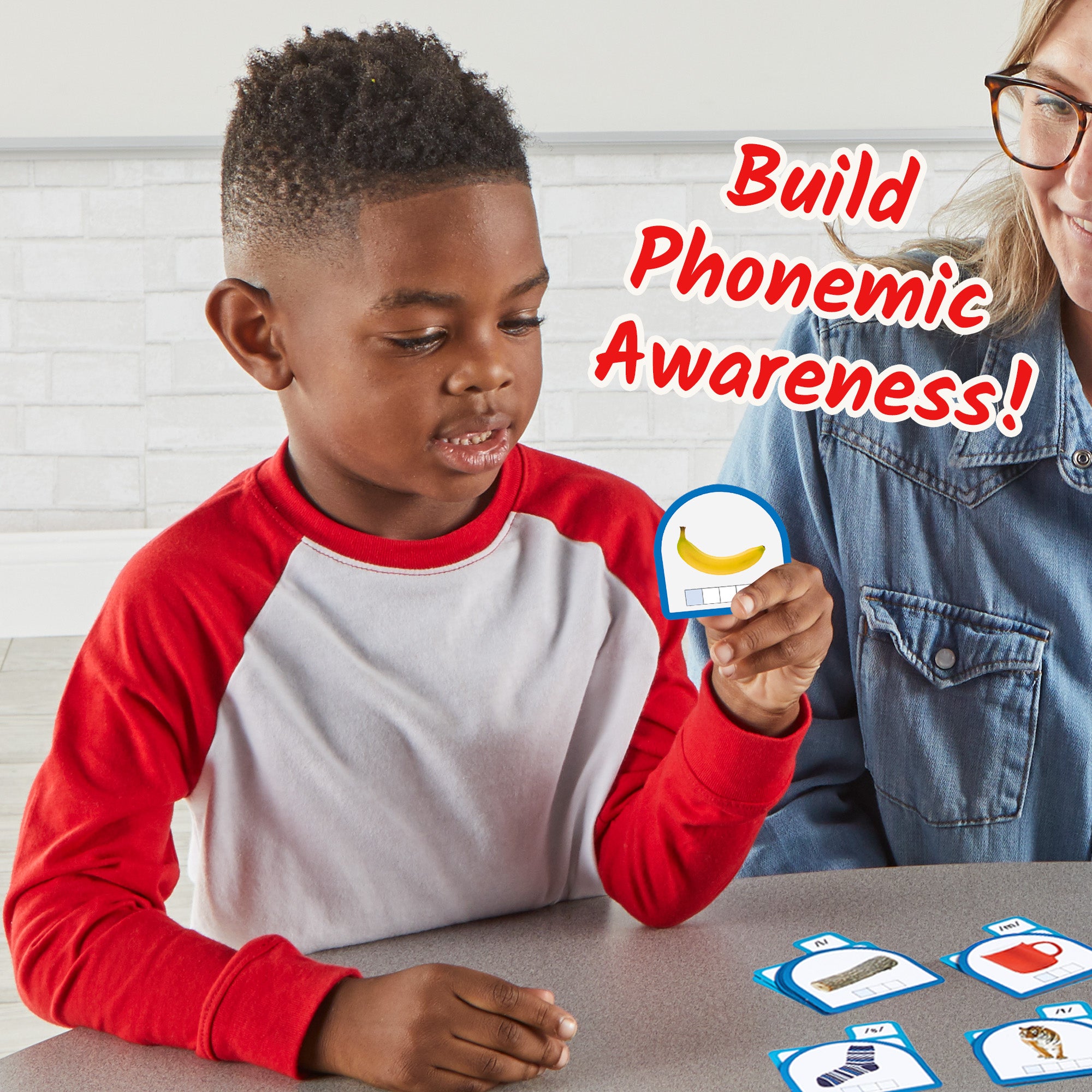 Learning Resources Sort That Sound! Activity Set, Phonemic Awareness & Phonics Flash Cards, Speech Therapy & ESL Resource, Ages 3+