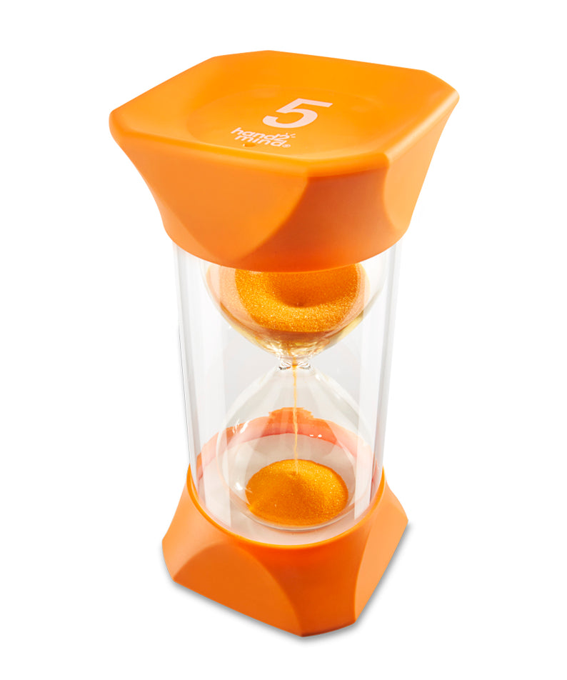 Learning Resources Jumbo Sand Timer (5-Minute), Colourful Visual Timer for Kids, Time Management Tool for Ages 3+