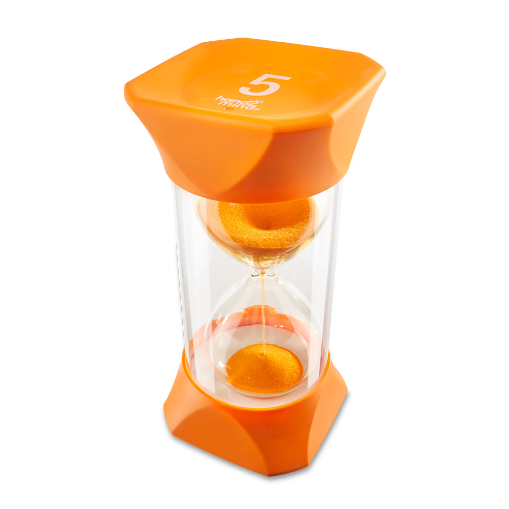 Learning Resources Jumbo Sand Timer (5-Minute), Colourful Visual Timer for Kids, Time Management Tool for Ages 3+