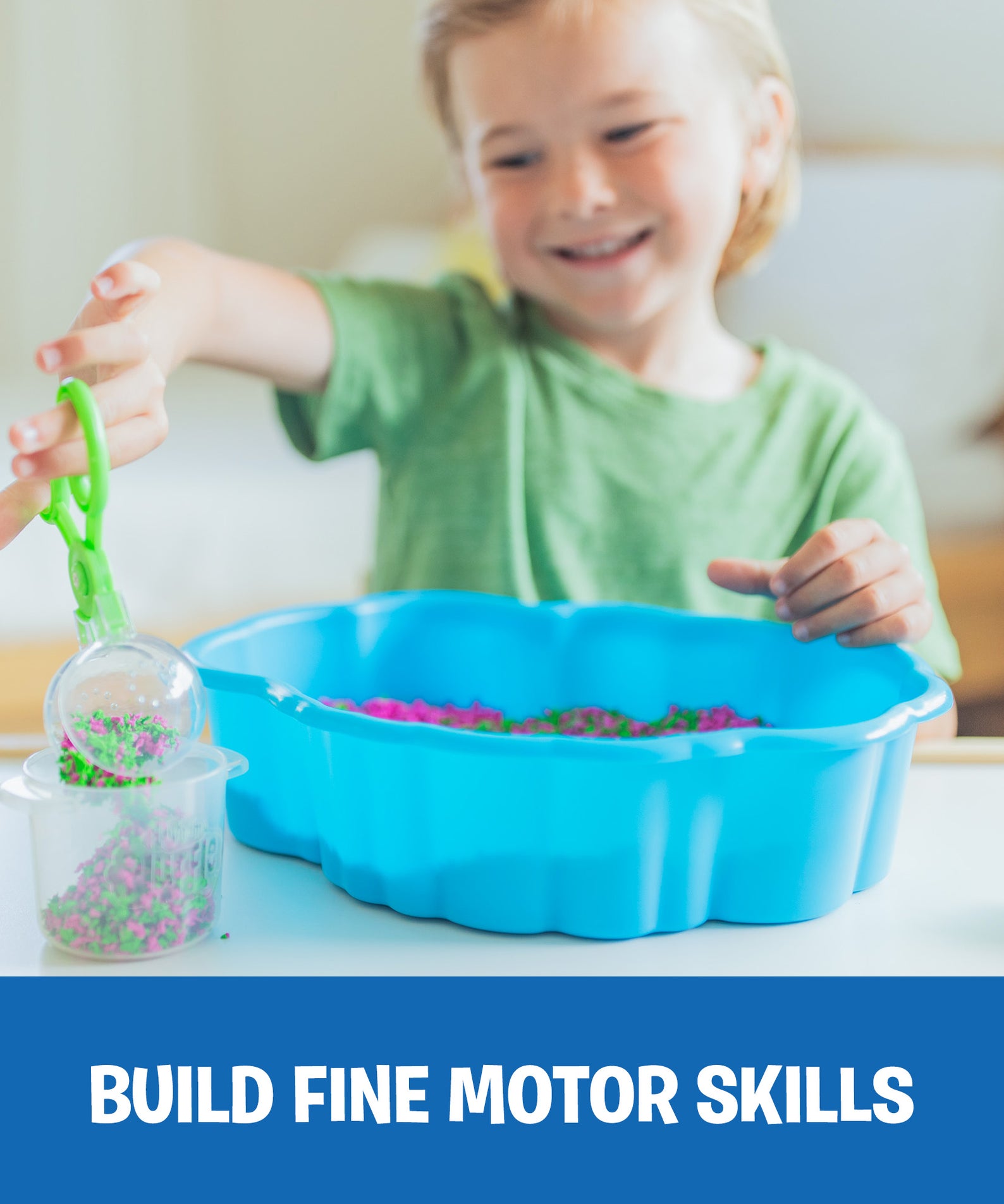 Learning Resources Playfoam Pluffle Squishology Station, Sensory Play Station with Tools for Fine Motor Skills, 6 Piece Tactile Set for Ages 3+