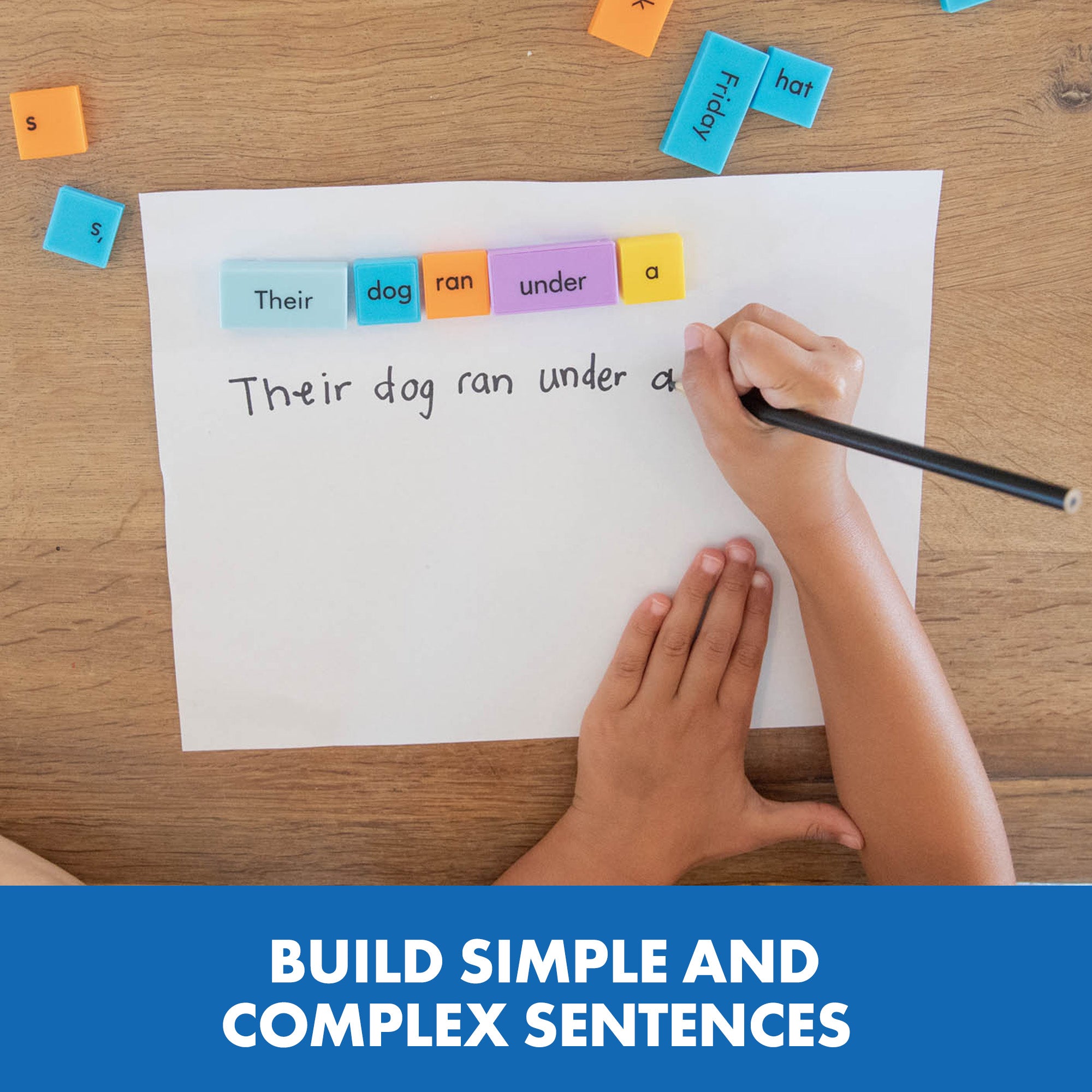 Learning Resources Sentence Building Dominoes, Hands-On Literacy Tool for Sentence Construction, Set of 114, Learning Resources