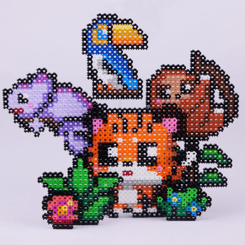 Character Options Simbrix Connect & Wow Jungle Party Pack with 1500+ brix, 2D & 3D Pixel Arts and Crafts Construction Toy, Creative & Imaginative STEAM Building Toy for Boys & Girls Ages 5+