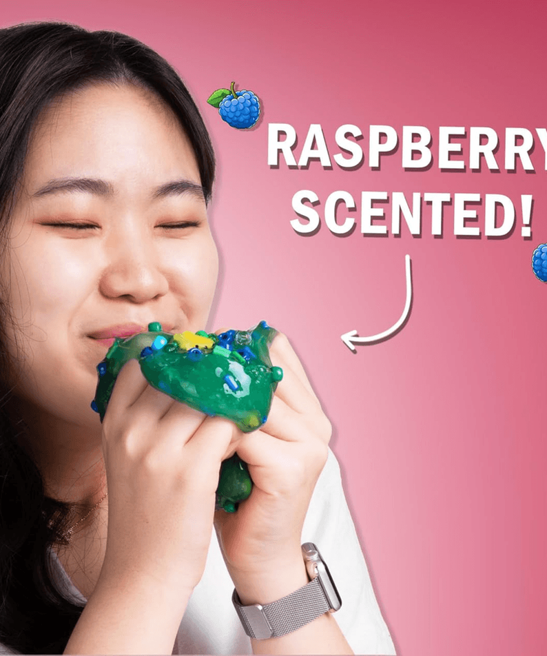 Crazy Aaron’s Slime Charmers - Swamp Water, Raspberry Scented Slime with Charms, Non-Toxic, Super Stretchy & Squishy Fidget Toy Suitable for Boys and Girls Aged 3Y+