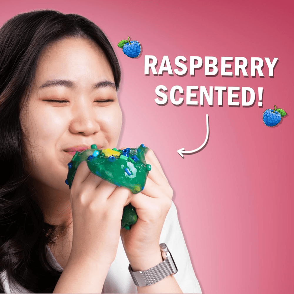 Crazy Aaron’s Slime Charmers - Swamp Water, Raspberry Scented Slime with Charms, Non-Toxic, Super Stretchy & Squishy Fidget Toy Suitable for Boys and Girls Aged 3Y+