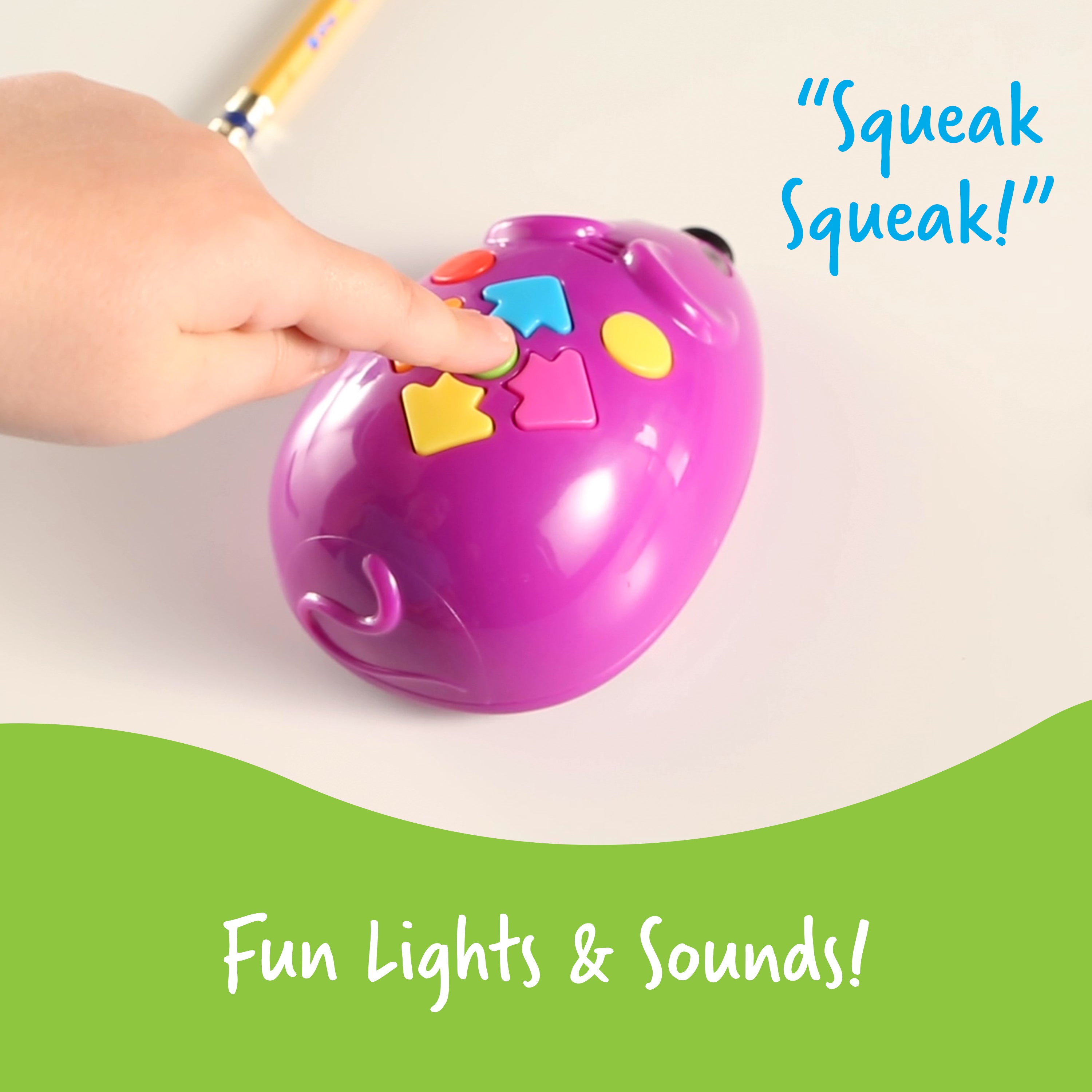 Learning Resources Code & Go Robot Mouse, Early STEM Coding Set for Kids Ages 4+, Hands-On Learning with Jack the Robot Mouse