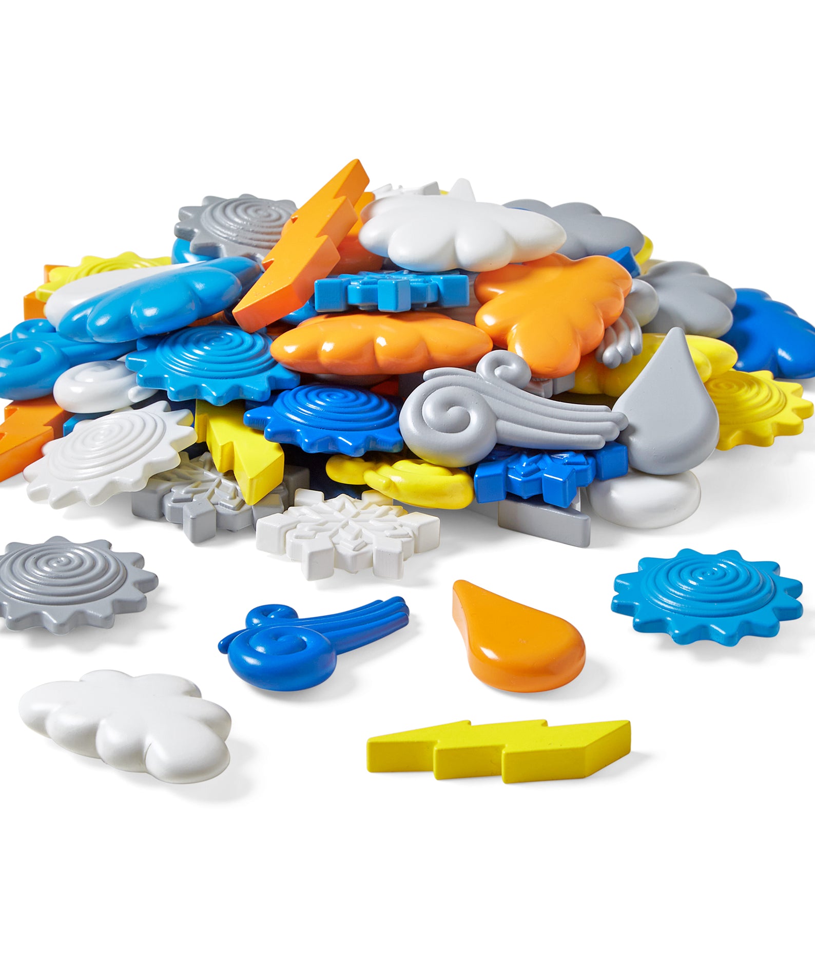 Learning Resources Explore the Weather Counters Set of 72 Recycled Maths Counters for Kids Ages 3 Plus