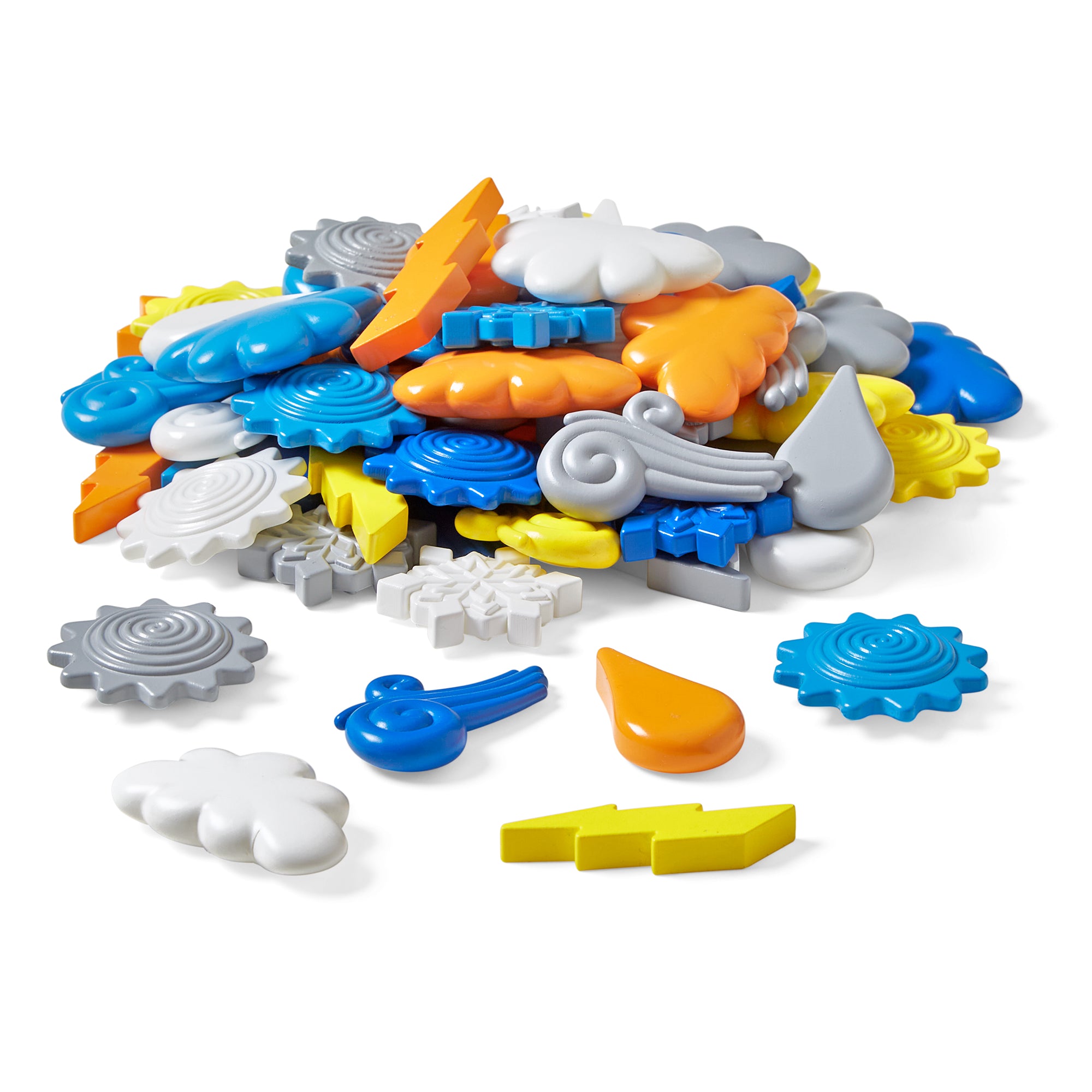 Learning Resources Explore the Weather Counters Set of 72 Recycled Maths Counters for Kids Ages 3 Plus