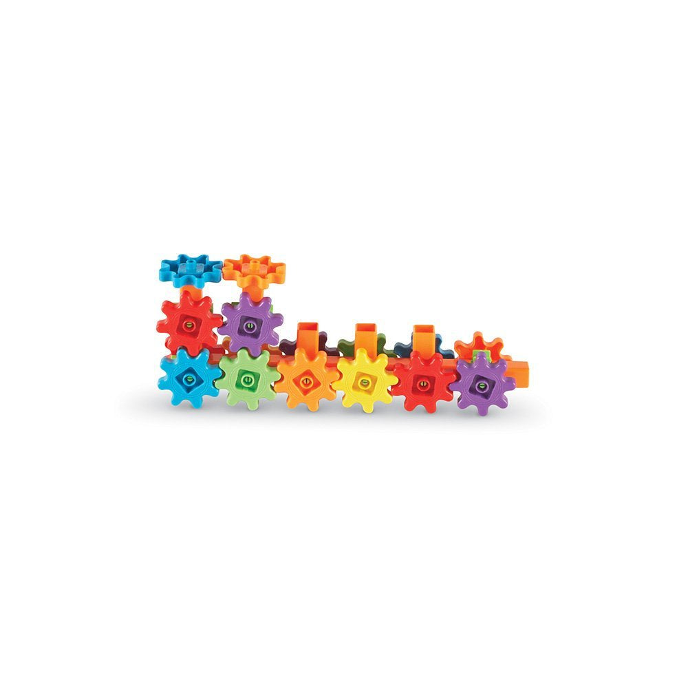 Learning Resources Gears Gears Gears New Colours, 60 Piece Building Set for STEM Learning, Compatible with All Gears Sets, Ages 3 Plus