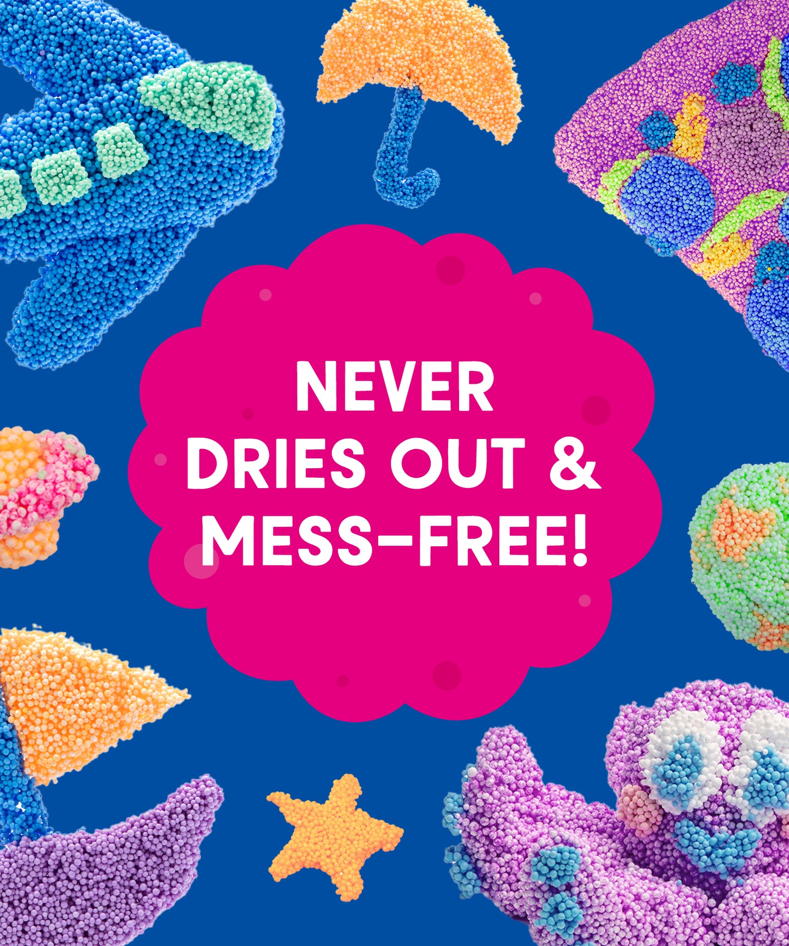 Learning Resources Playfoam Original 4-Pack, Mess-Free Sensory Play Foam, Never Dries Out, Fine Motor Skill Development for Kids