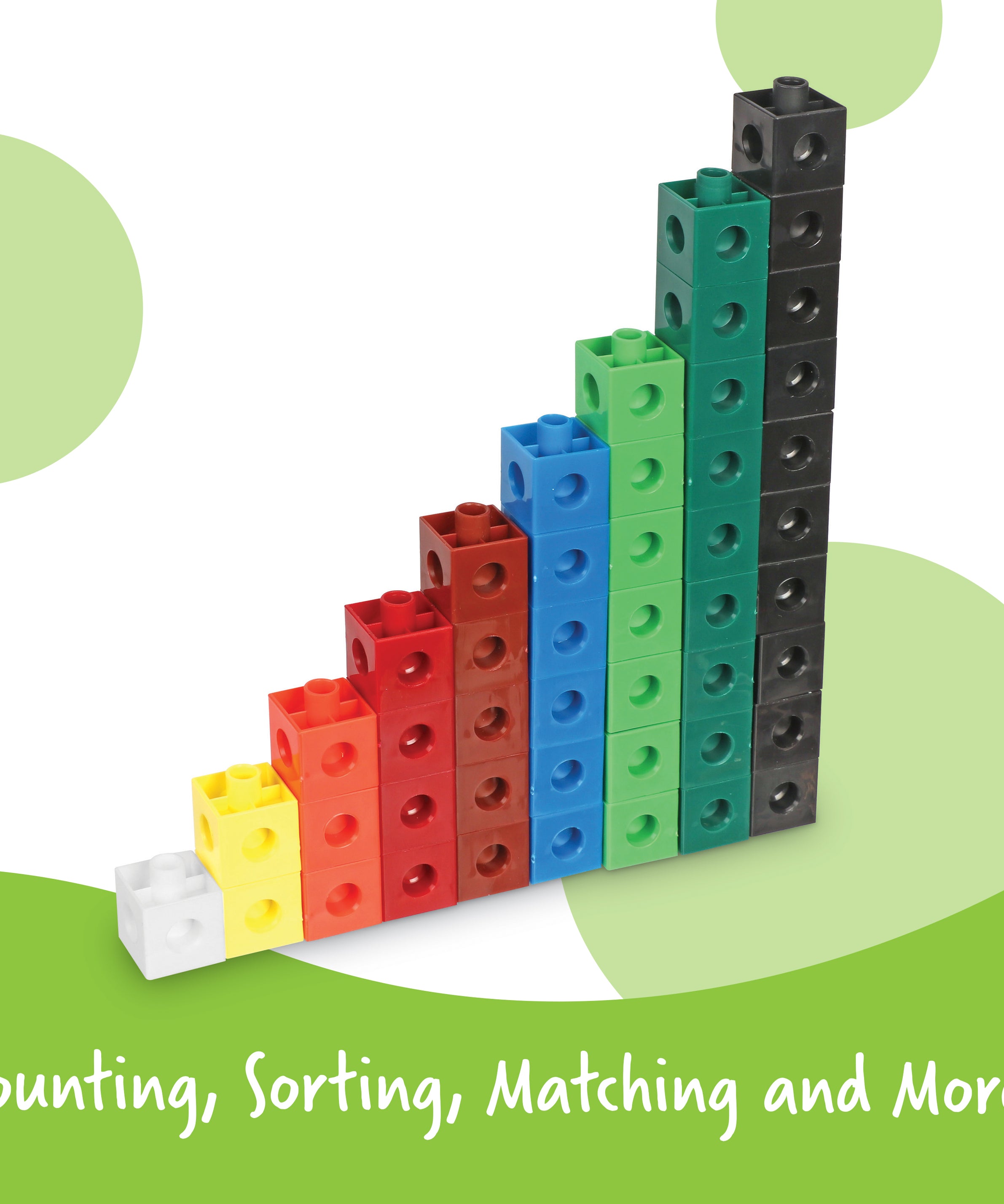 Learning Resources Snap Cubes, Set of 100, Ages 5+, Hands-On Math Learning & Counting