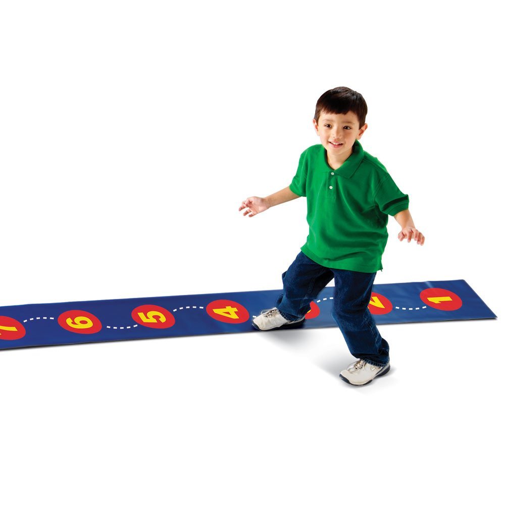 Learning Resources Step-By-Step 1-20 Number Line, Wipe-Clean Floor Mat for Active Maths Play, 3.5m Long, Ages 3+