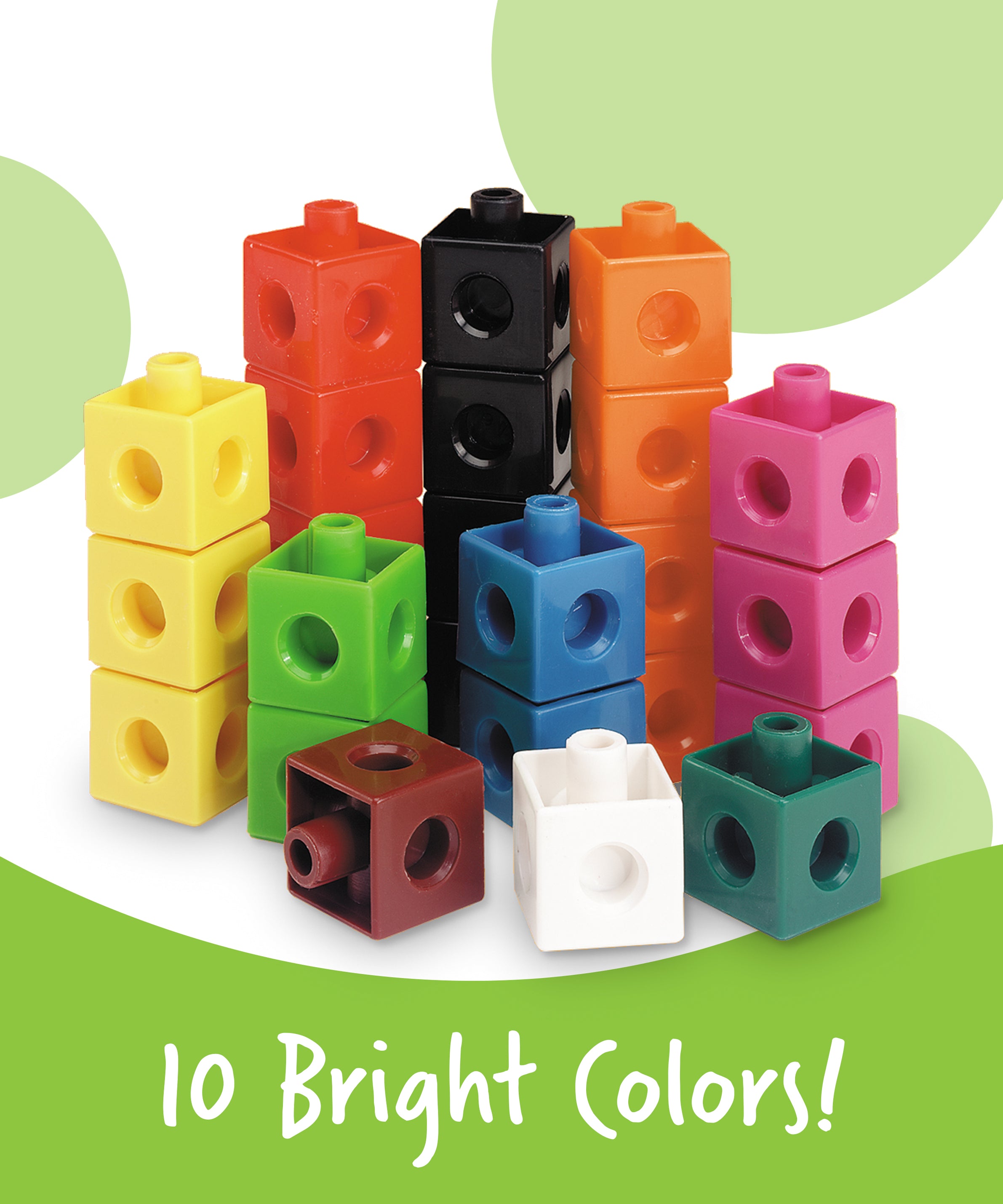 Learning Resources Snap Cubes, Set of 100, Ages 5+, Hands-On Math Learning & Counting