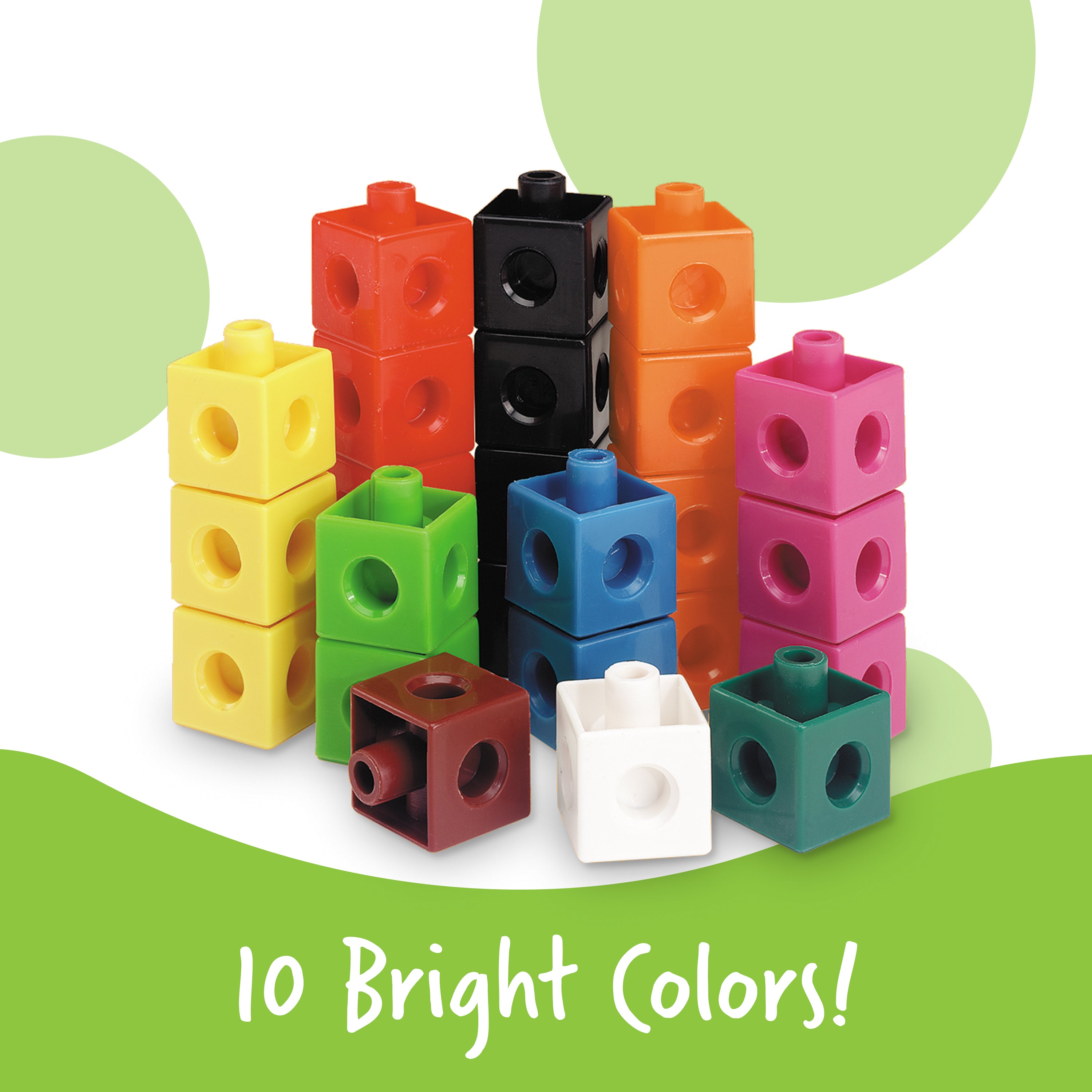 Learning Resources Snap Cubes, Set of 100, Ages 5+, Hands-On Math Learning & Counting