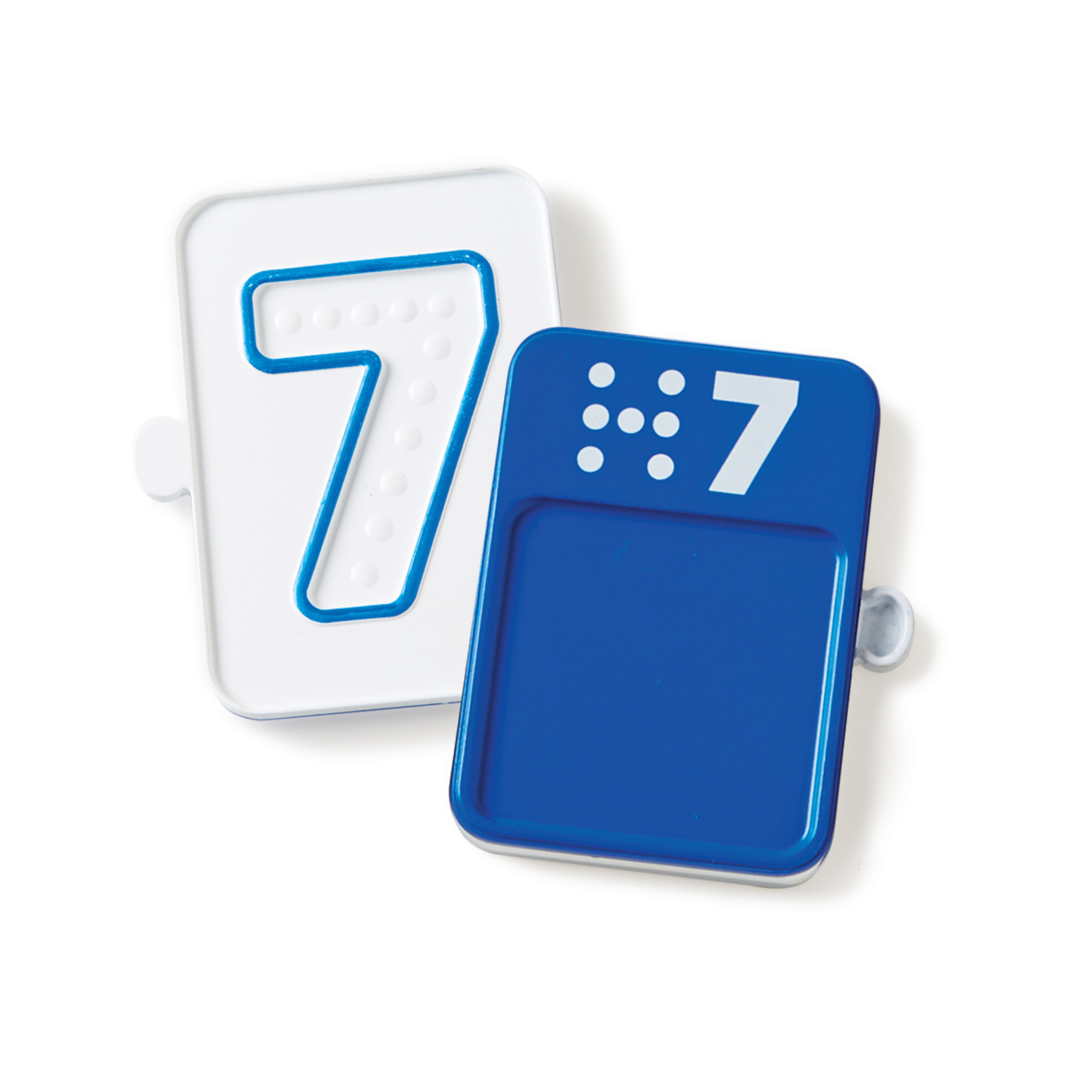 Learning Resources Sensory Number Trays, 10 Double-Sided Finger Tracing Boards for Counting and Number Formation, Made from Recycled Plastic, Ages 3 Plus