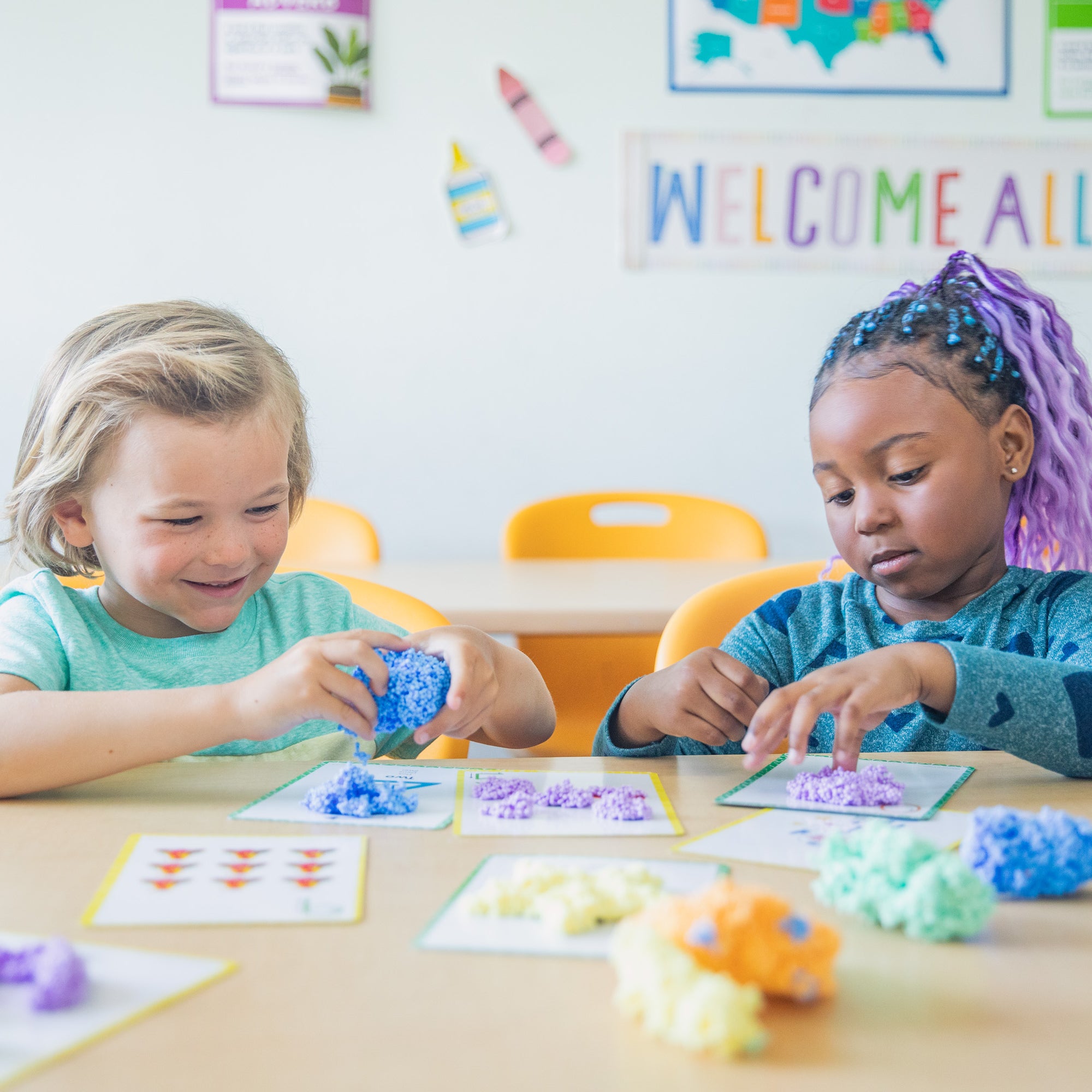 Learning Resources Playfoam Shape & Learn Numbers Set, Hands-On Number & Shape Formation, Sensory Play & Fine Motor Skills, Mess-Free & Never Dries Out, Learning Resources