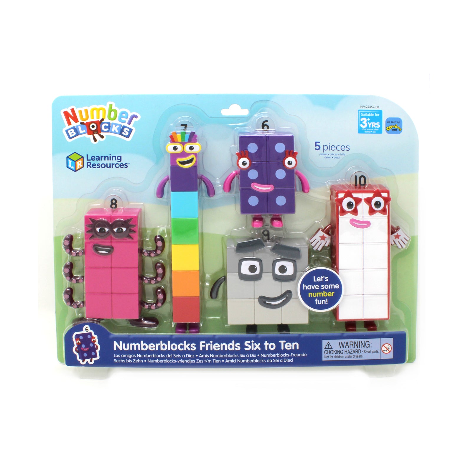 Learning Resources Numberblocks Friends Six to Ten, Official Collectible Play Figures, Educational Counting Toy Set for Kids, Develops Number Recognition and Imaginative Play, Suitable for Children 3+