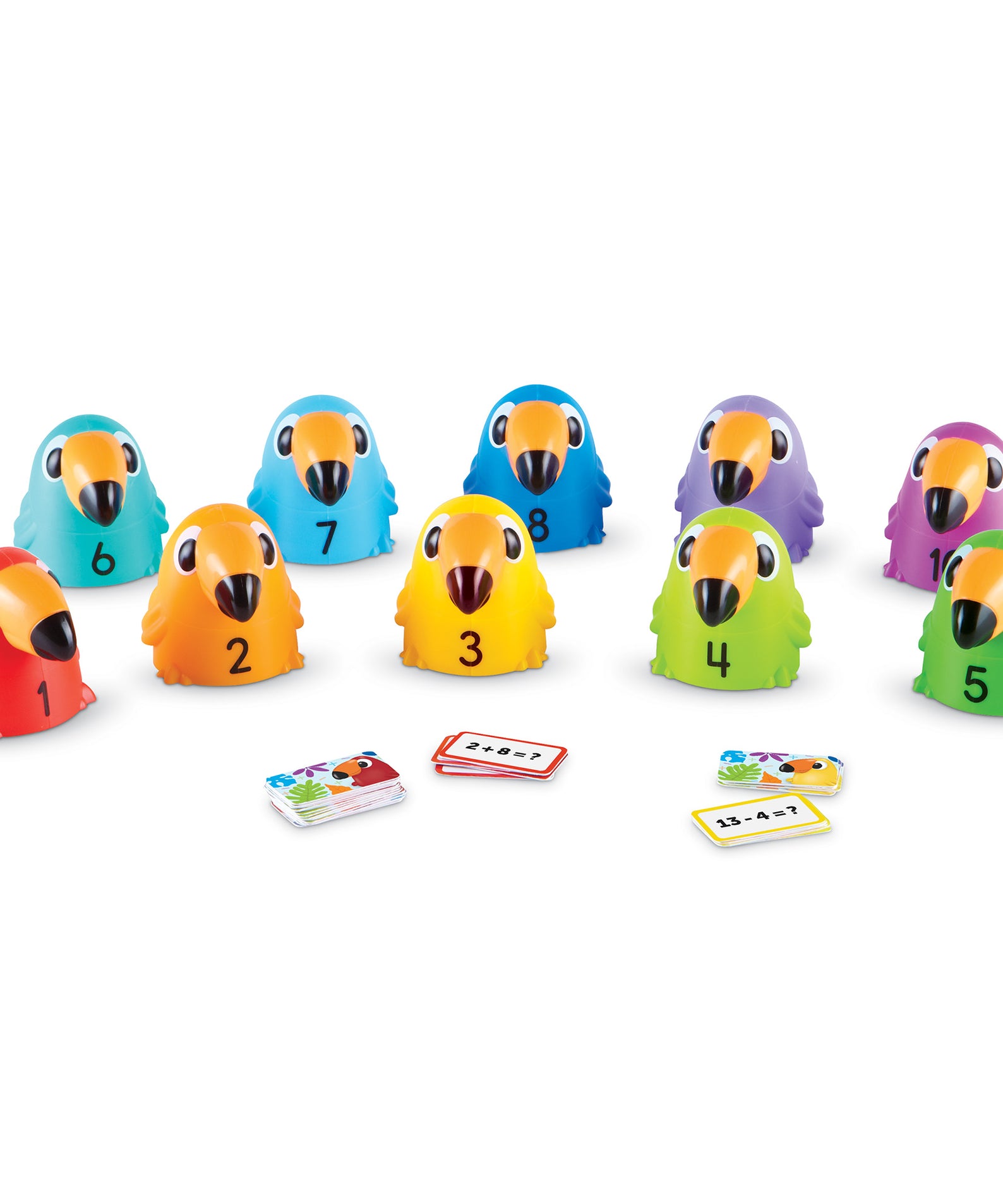 Learning Resources Toucans to 10, Addition and Subtraction Fact Family Game, Hands-On Early Maths Activity for Home or Classroom, Ages 5+