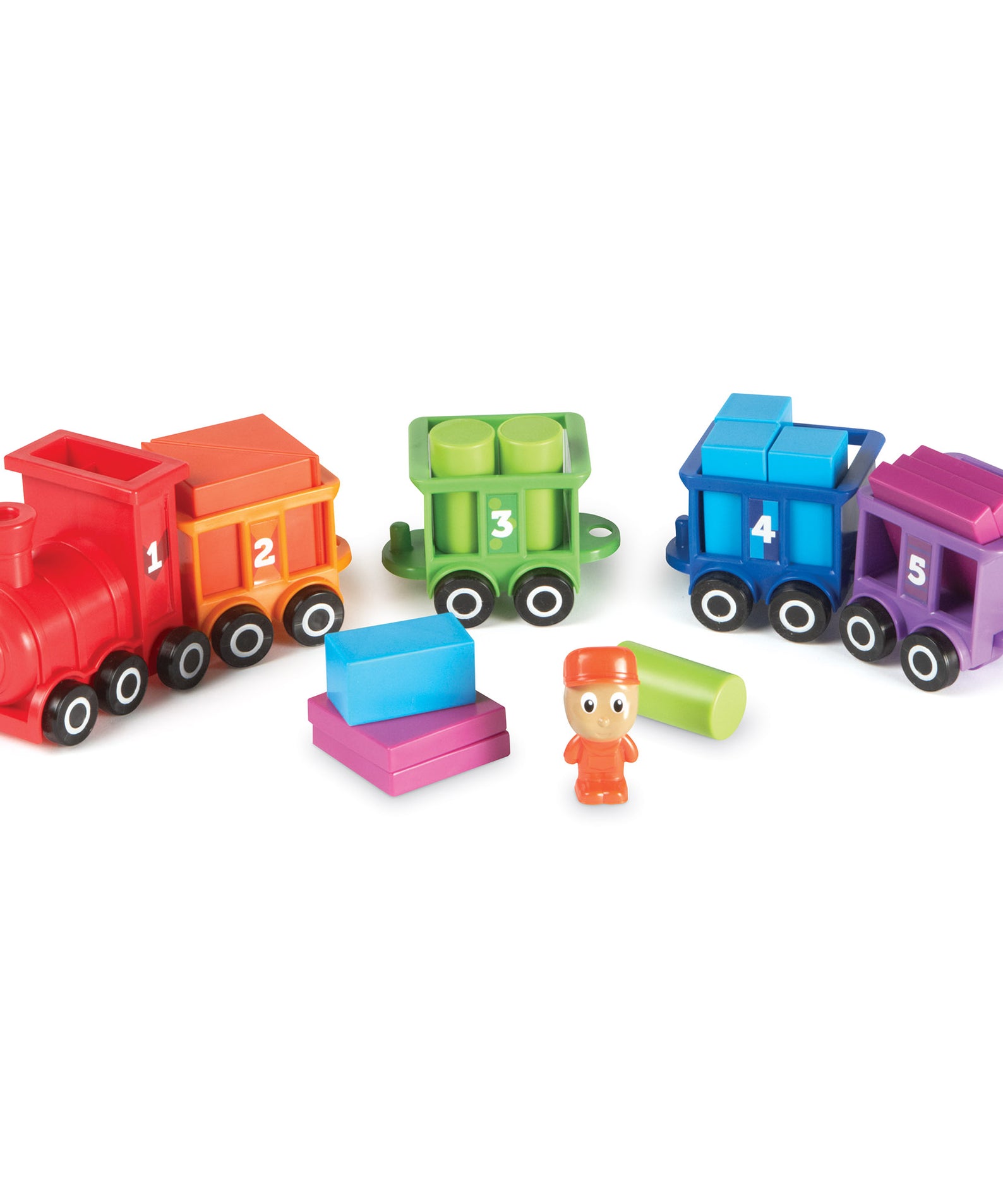 Learning Resources Count and Colour Choo Choo, Number Train and Shape Sorting Toy, Toddler Learning Toy for Counting and Colour Recognition, Ages 2+