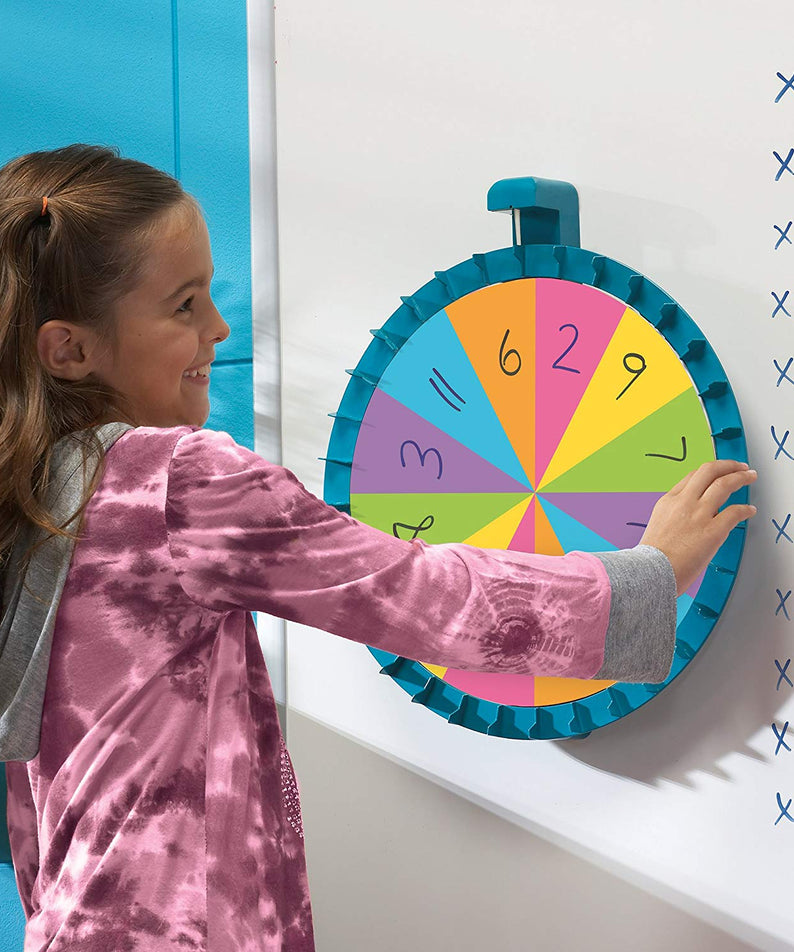 Learning Resources Jumbo Magnetic Spinner, Customizable Spin Wheel for Classroom Activities, Front of Class Resource, Includes 3 Double-Sided Cards, Teacher Guide, Ideal for Ages 3+