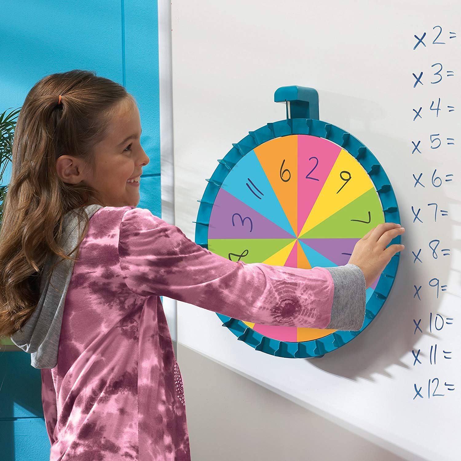 Learning Resources Jumbo Magnetic Spinner, Customizable Spin Wheel for Classroom Activities, Front of Class Resource, Includes 3 Double-Sided Cards, Teacher Guide, Ideal for Ages 3+
