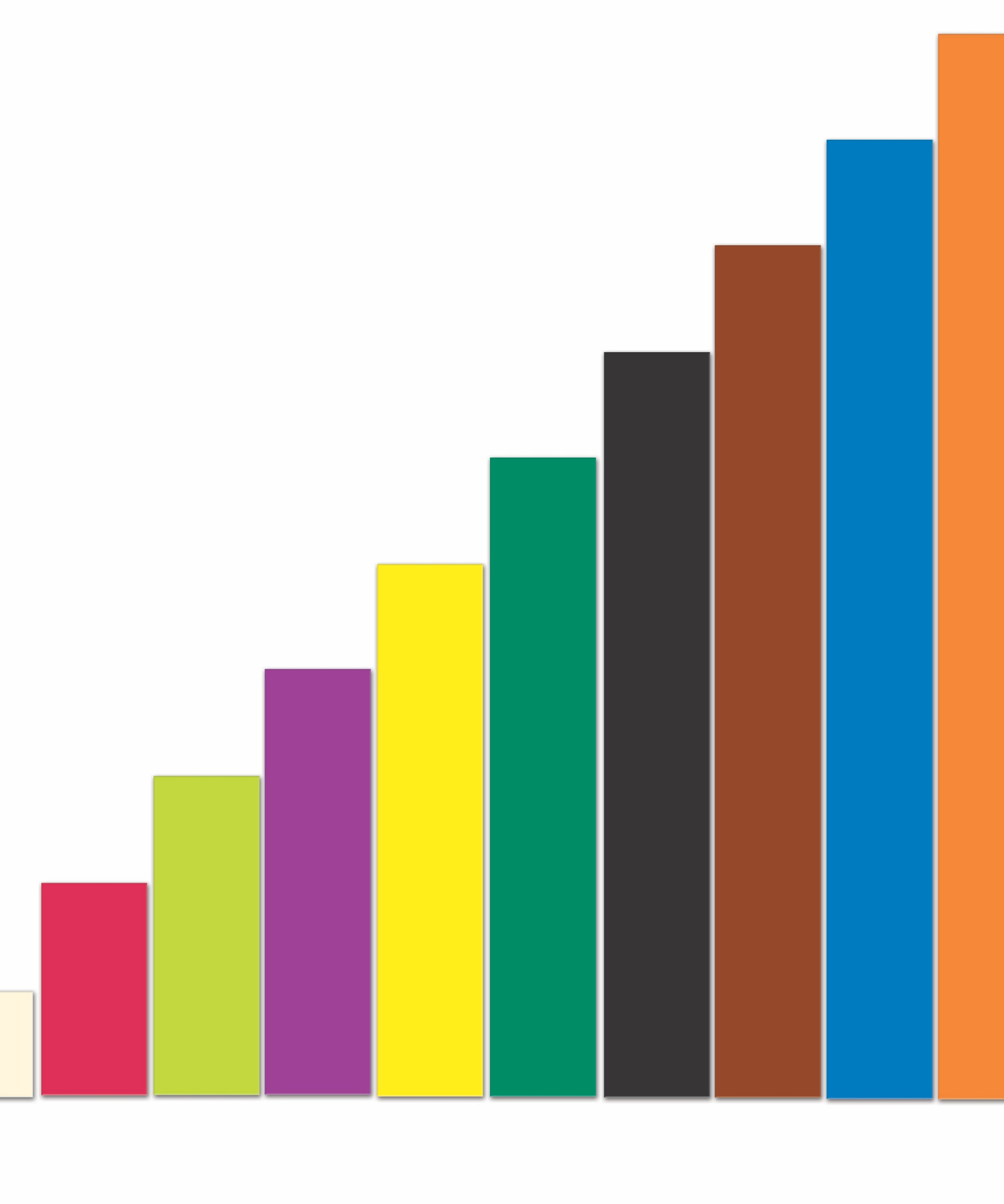 Learning Resources Giant Magnetic Cuisenaire Rods, Classroom Demonstration Set, 64 Oversized Magnetic Maths Pieces for Teaching Numeracy
