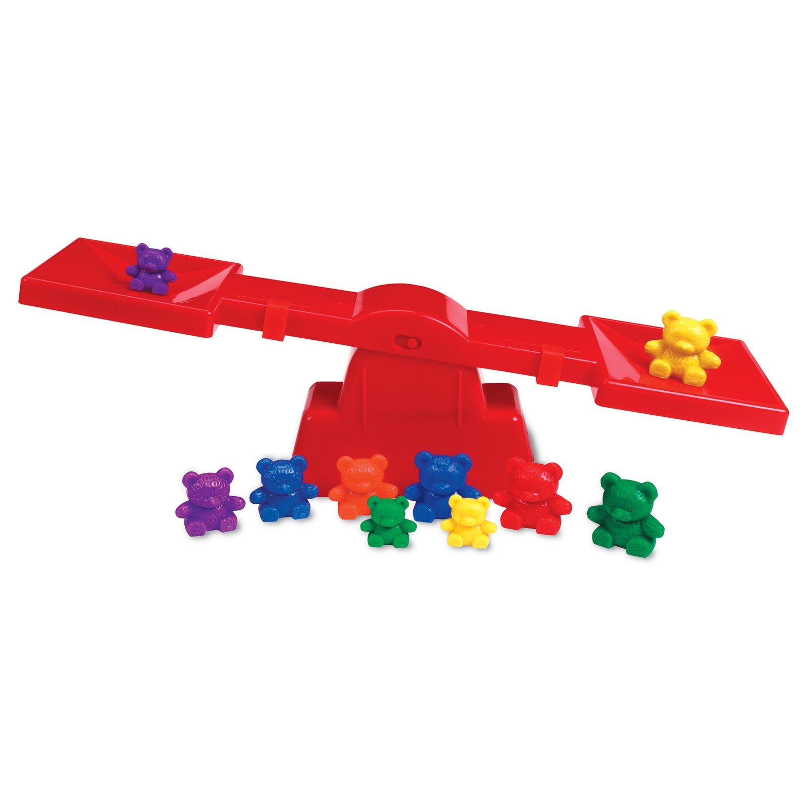 Learning Resources Three Bear Family Beginners Balance, Classroom Math Balance with 10 Counters, Teaches Mass & Measurement, Easy to Use, Multilingual Guide, Ages 3+