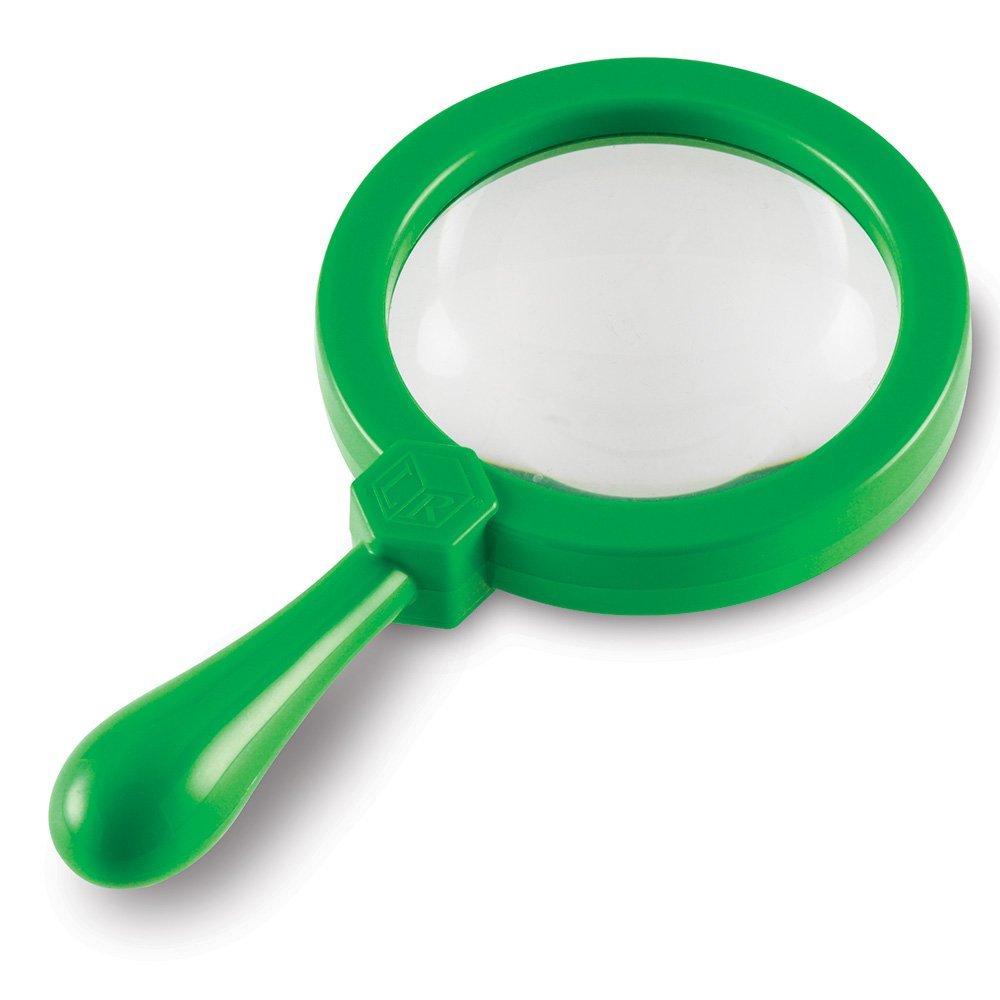 Learning Resources Jumbo Magnifiers, Set of 12 Extra-Large Handheld Magnifying Glasses with Built-In Stands, 4.5x Magnification, Ideal for STEM Exploration and Early Science, Ages 3+