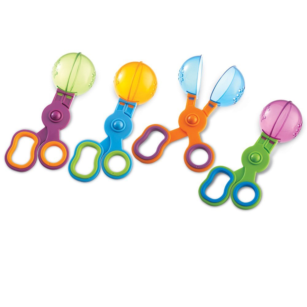 Learning Resources Handy Scoopers, Set of 4 Fine Motor Skill Tools for Kids