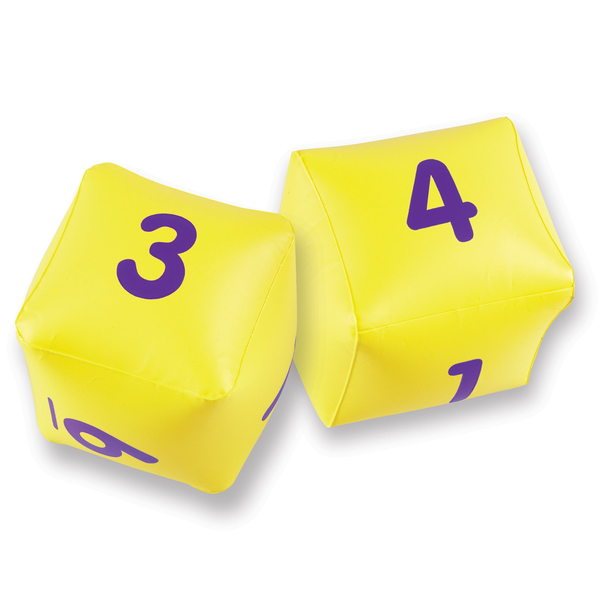 Learning Resources Hip Hoppin' Hundred Mat Activity Set, Giant Floor Mat for Counting and Number Patterns, Includes 2 Inflatable Cubes and 54 Number Frames, Maths Game for Ages 5+