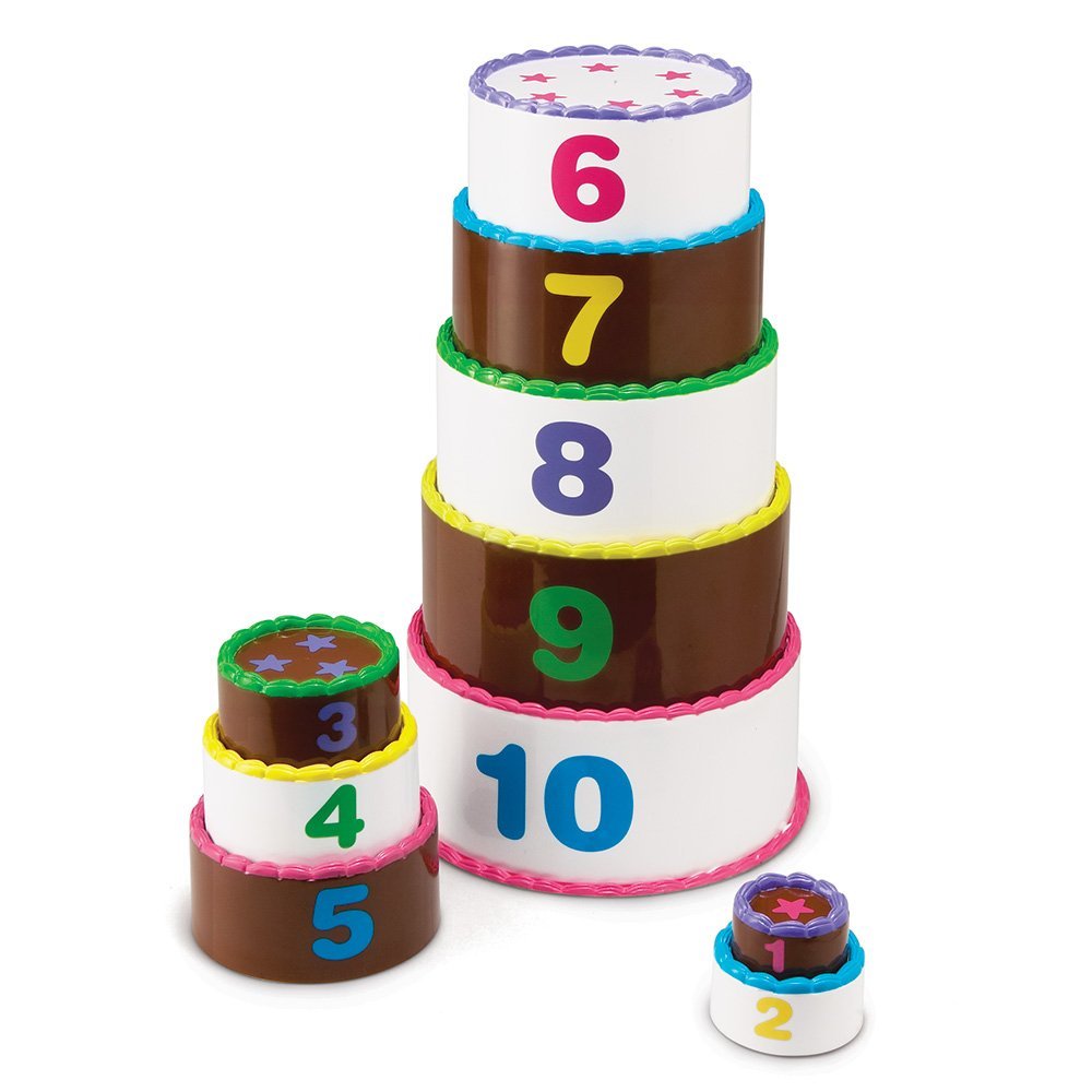 Learning Resources Smart Snacks Stack and Count Layer Cake, Educational Stacking Toy for Early Maths and Motor Skills, Ages 2 Plus