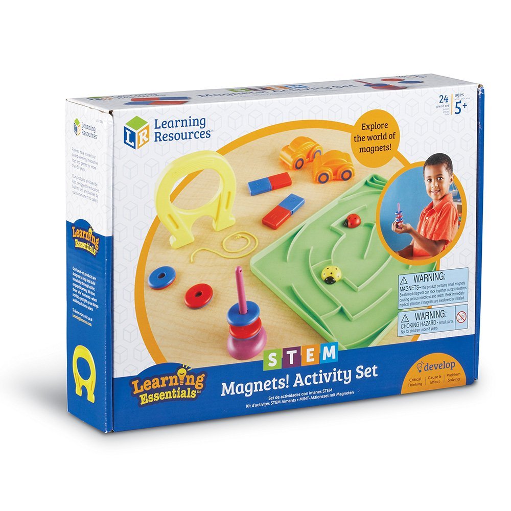 Learning Resources STEM Magnets Activity Set, Hands-On Magnetism Science Kit for Kids, Ages 5+